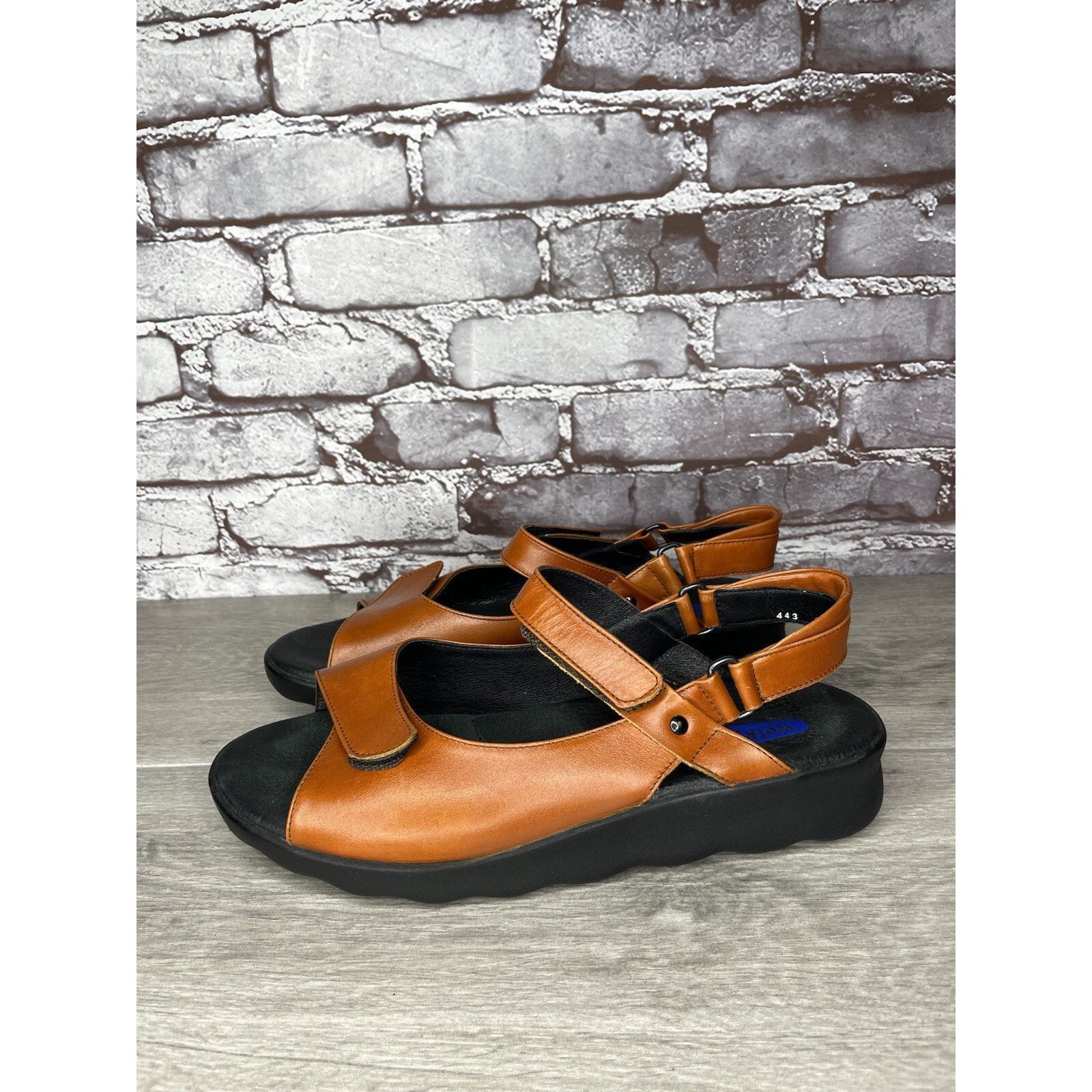 Other Wolky Brown Leather Strappy Comfort Wedge Ankle Strap Sandal Size US 11 / IT 41 - 1 Thumbnail