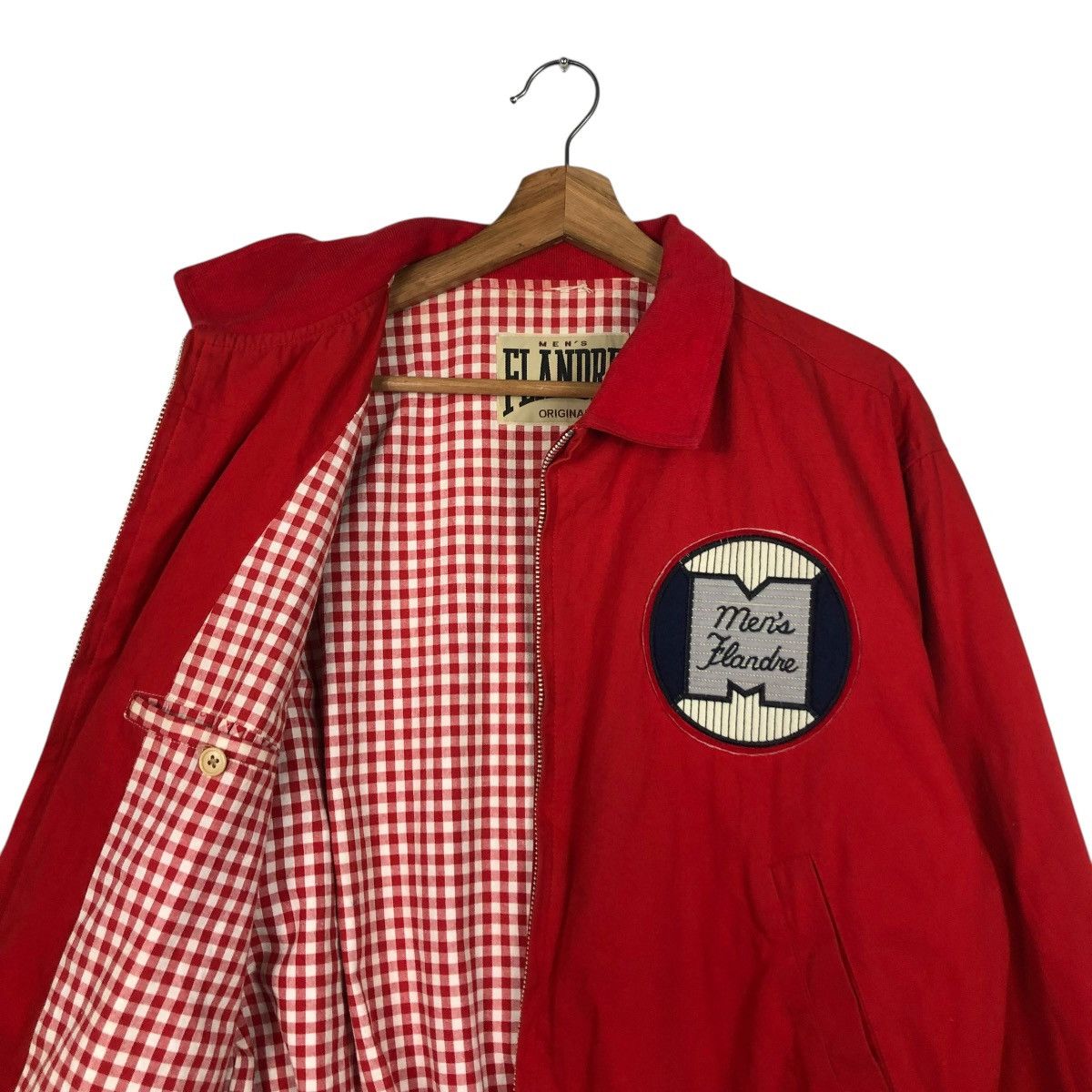 Japanese Brand 🔥RICH RED VINTAGE BOMBER JACKET MEN’S FLANDRE ISSEY MIYAKE Size US M / EU 48-50 / 2 - 14 Thumbnail