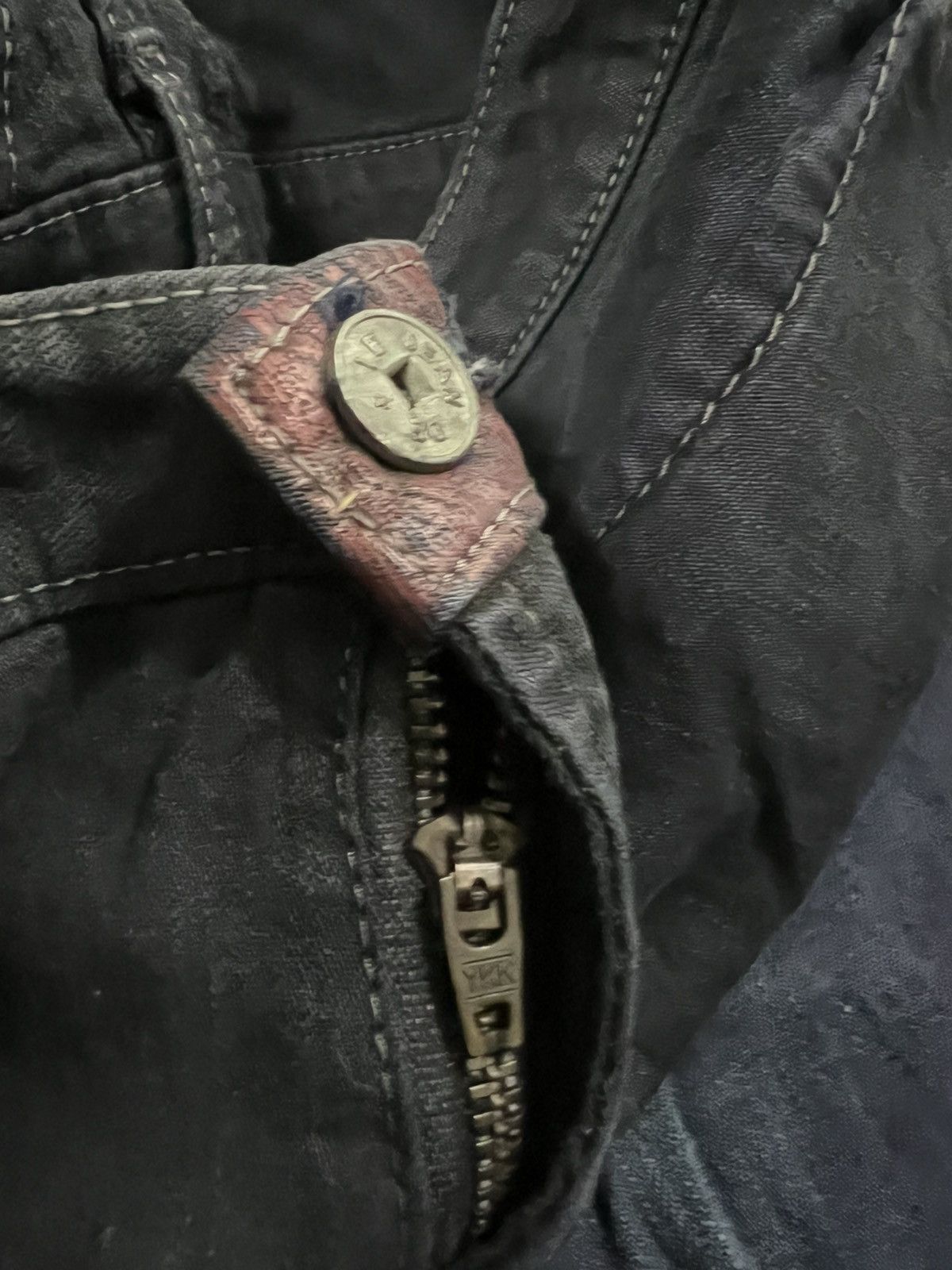 Marithe + Francois Girbaud M.F Girbaud France Dark Slim Fit Biker Denim Size US 32 / EU 48 - 9 Thumbnail
