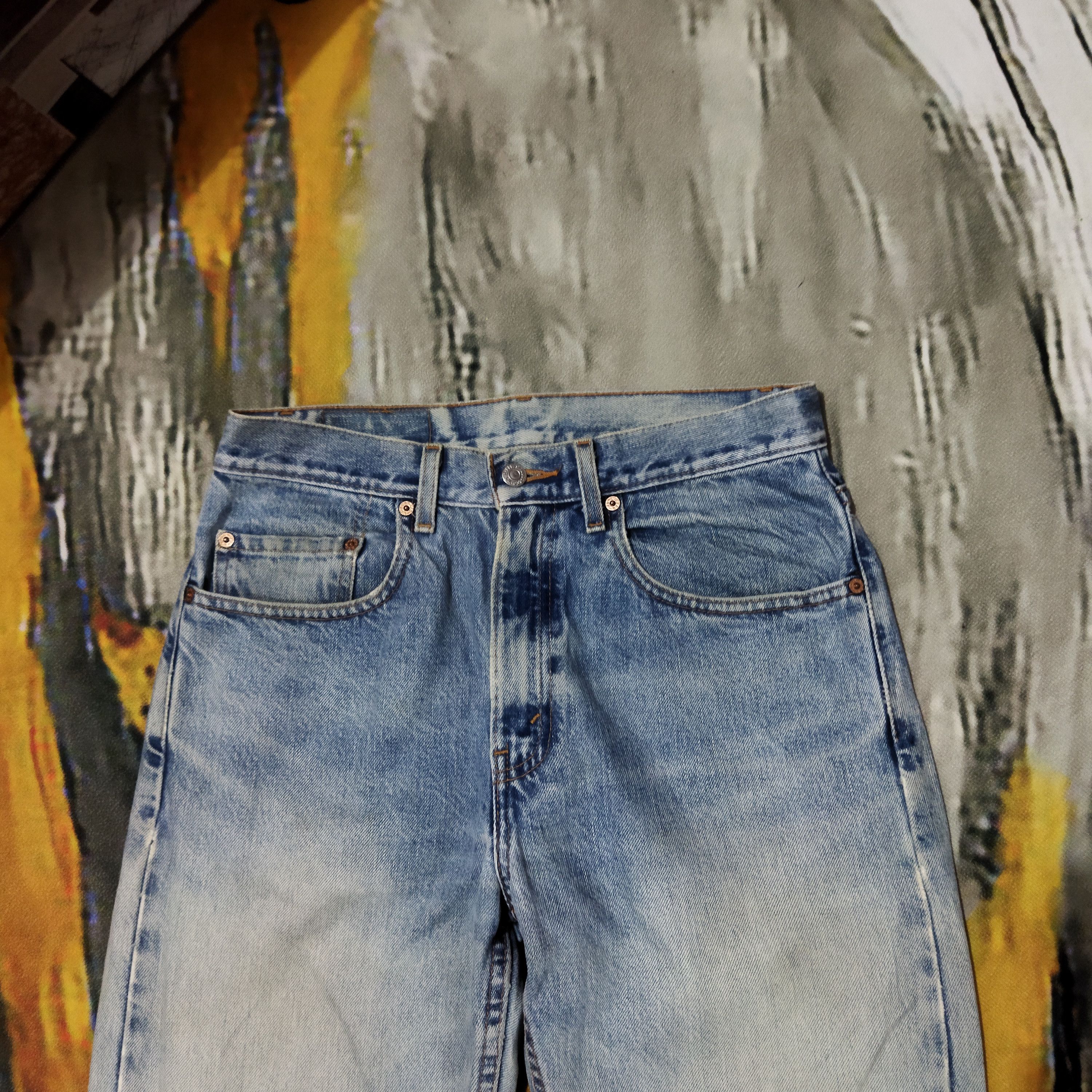 Levi's × Vintage VINTAGE LEVIS 505 DISTRESSED FADED BLUE JEANS PANTS Size US 31 - 2 Thumbnail
