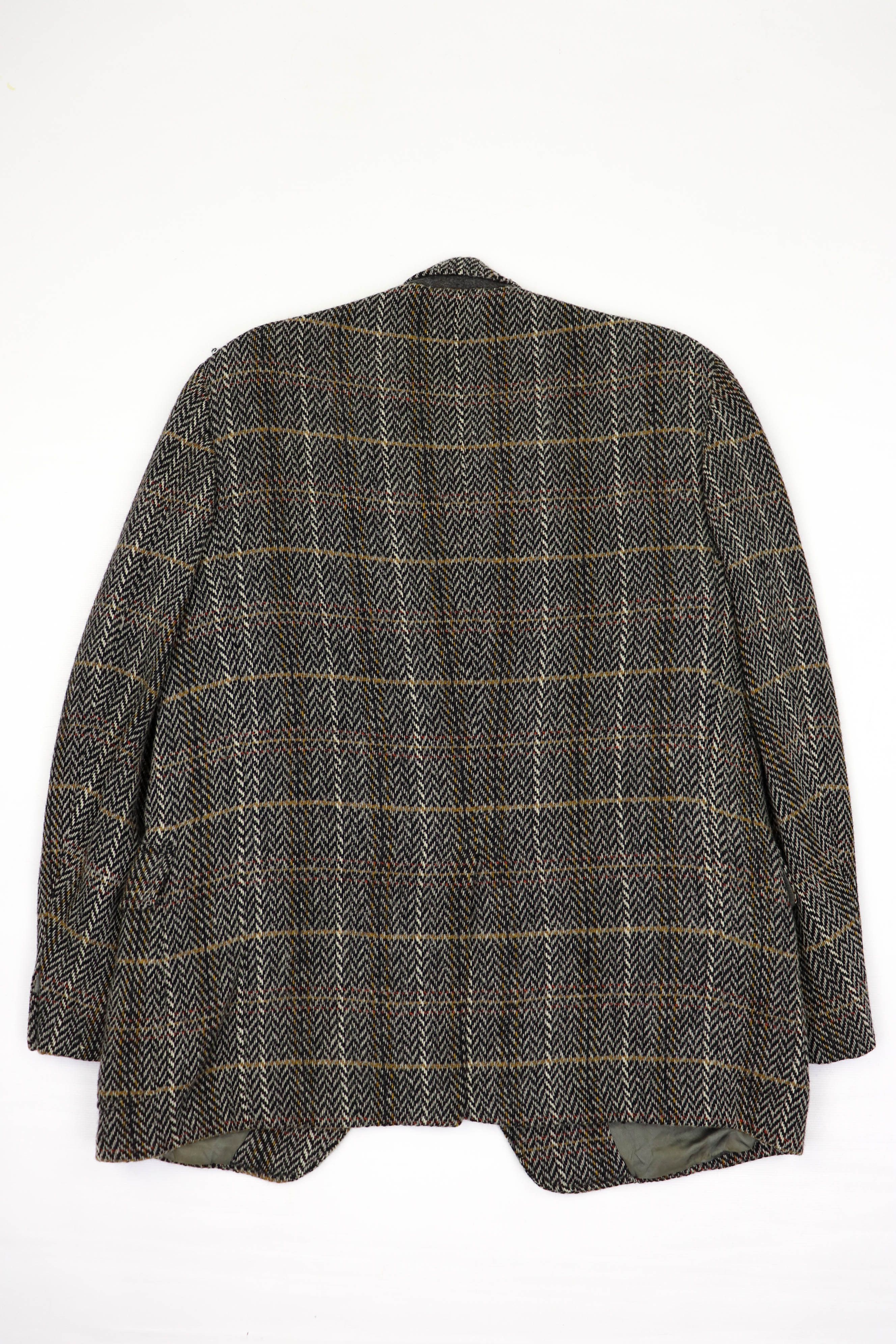 DAKS 80s Vintage DAKS Tartan Heavy Tweed Wool Sport Coat Blazer Size 40R - 2 Thumbnail