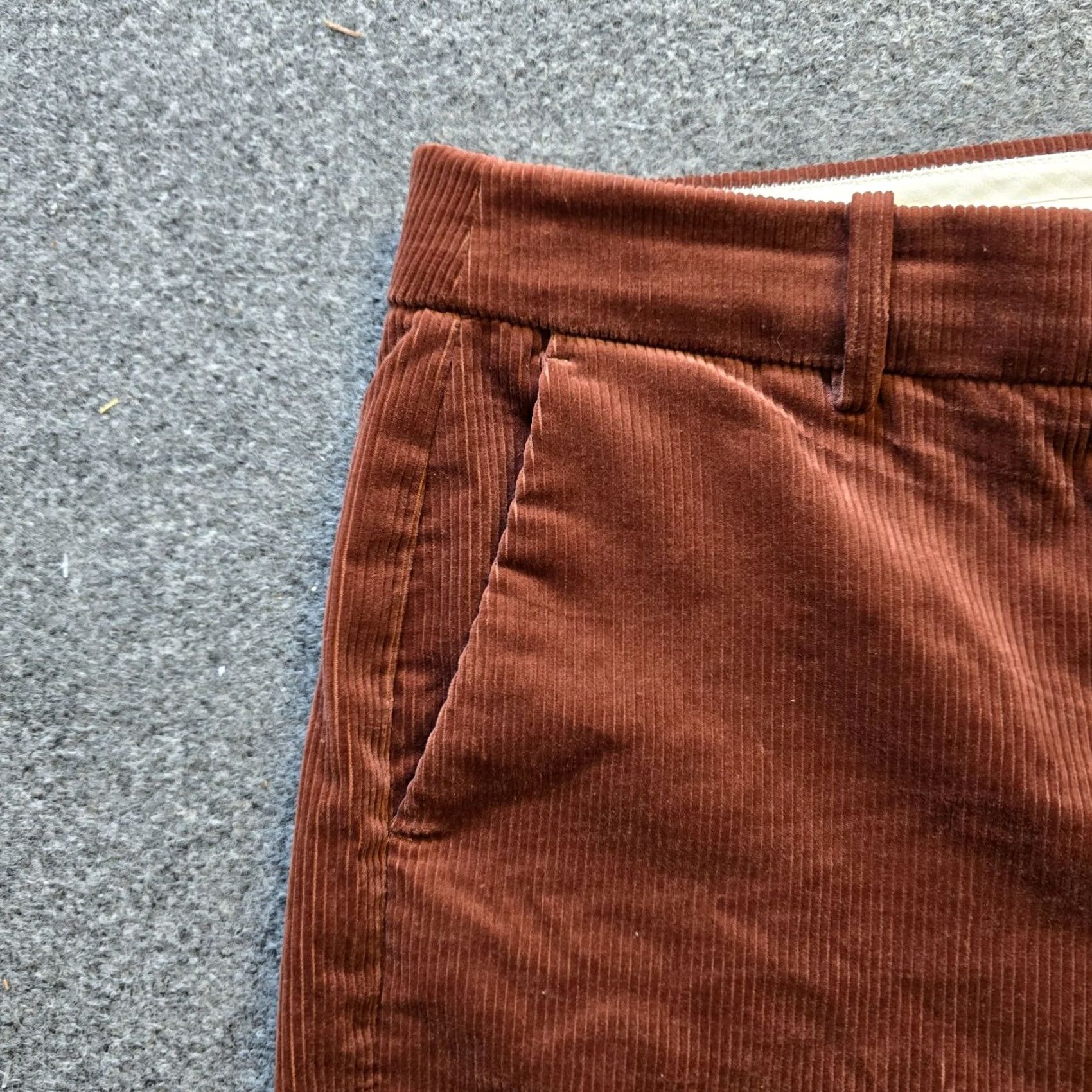 J.Crew J.CREW Pants Womens Size 16 Brown Corduroy Wide Leg Flat Front Casual Ankle Winter Fall Spring Summer Regular Mens? Womens Size 38" / US 16 / IT 52 - 3 Thumbnail