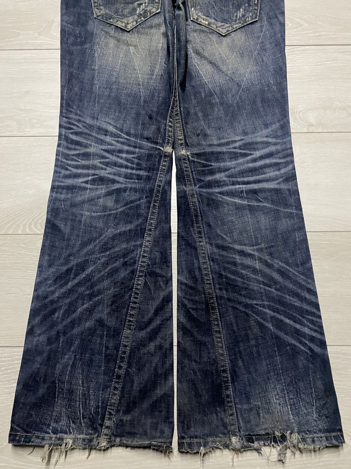 Undercover Japanese Brand Lolita Punk Hybrid Flare Jeans Size US 34 / EU 50 - 6 Thumbnail