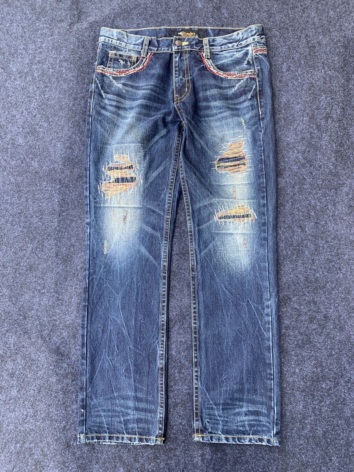 14th Addiction DISTRESSED CLOUD 72 JEANS Size US 36 / EU 52 - 1 Thumbnail