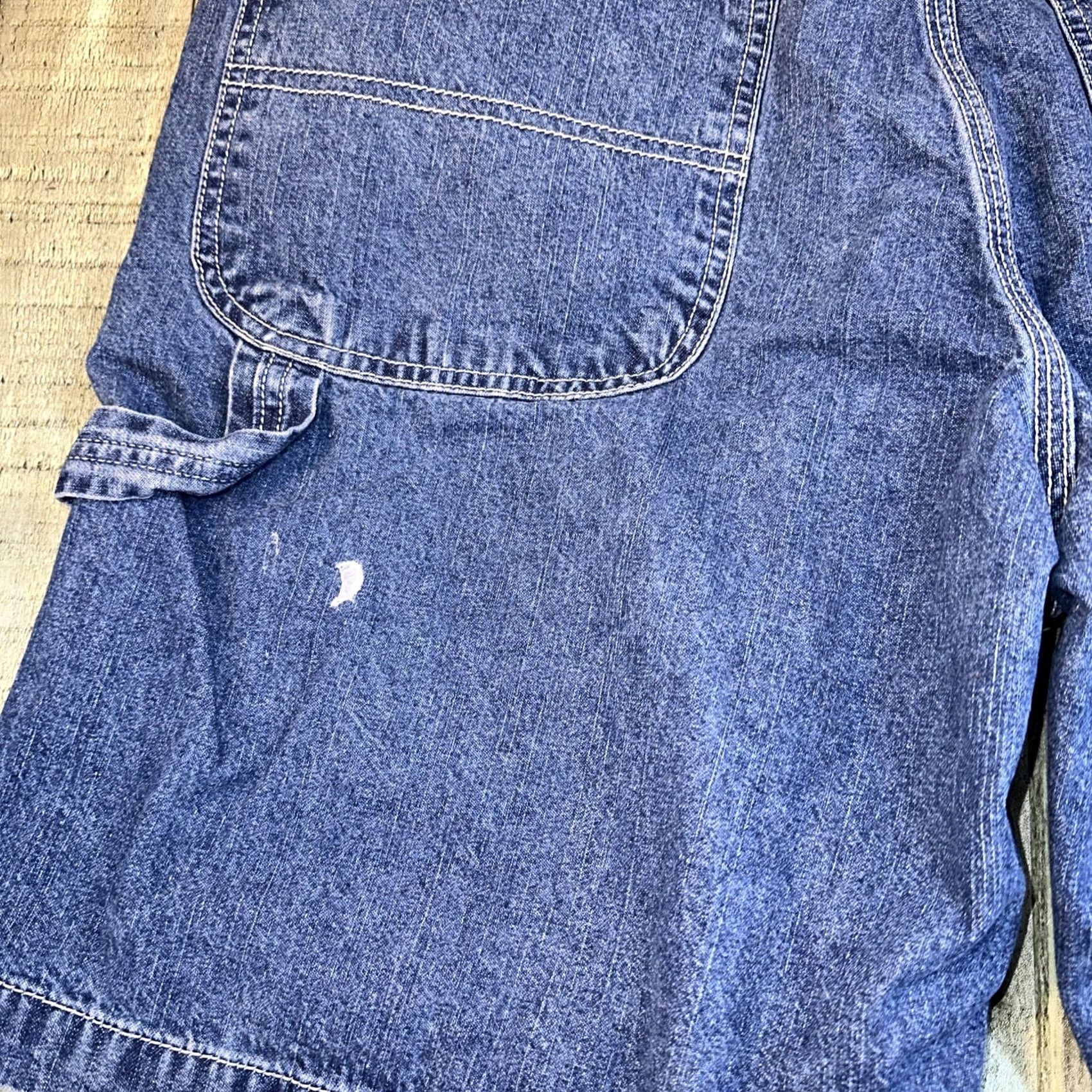 American Eagle Outfitters VINTAGE American Eagle Outfitters Dungarees Carpenter Shorts Men 34 Blue 90s Jeans Boys? Size US 34 / EU 50 - 5 Thumbnail