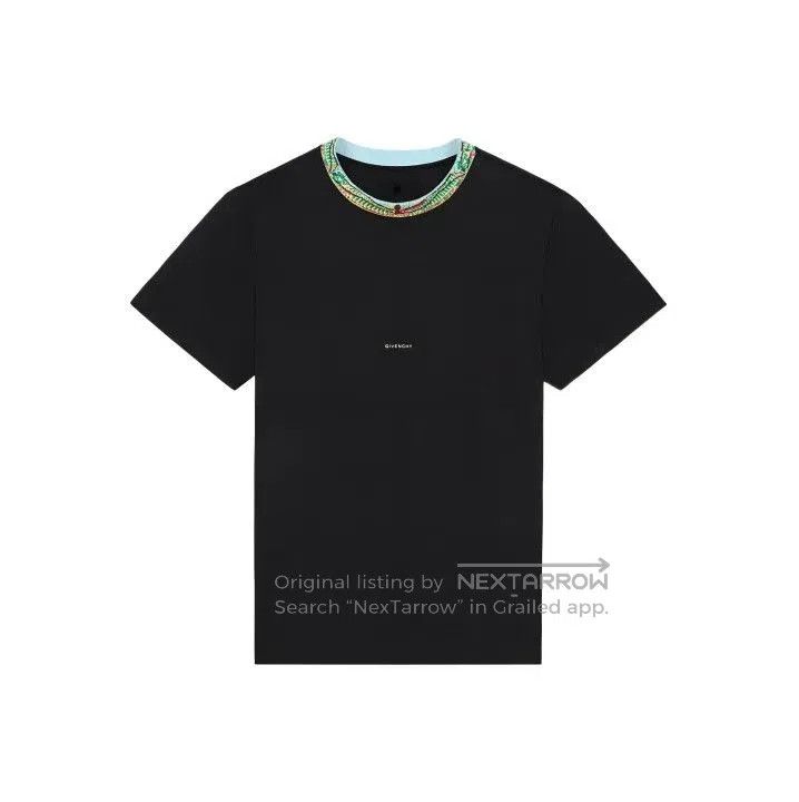 Givenchy Givenchy SS22 Men's Knit Crewneck Short-Sleeve T-Shirt. Size US L / EU 52-54 / 3 - 1 Thumbnail