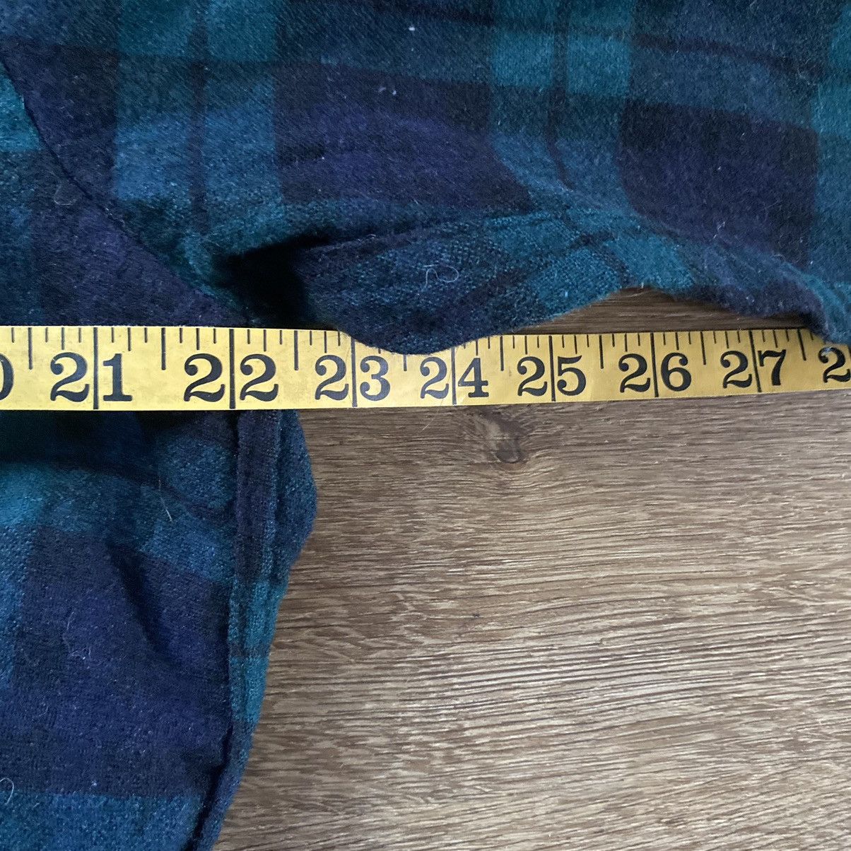 Pendleton × Vintage Green Black Plaid Pendleton Wood Shirt Size US L / EU 52-54 / 3 - 3 Thumbnail