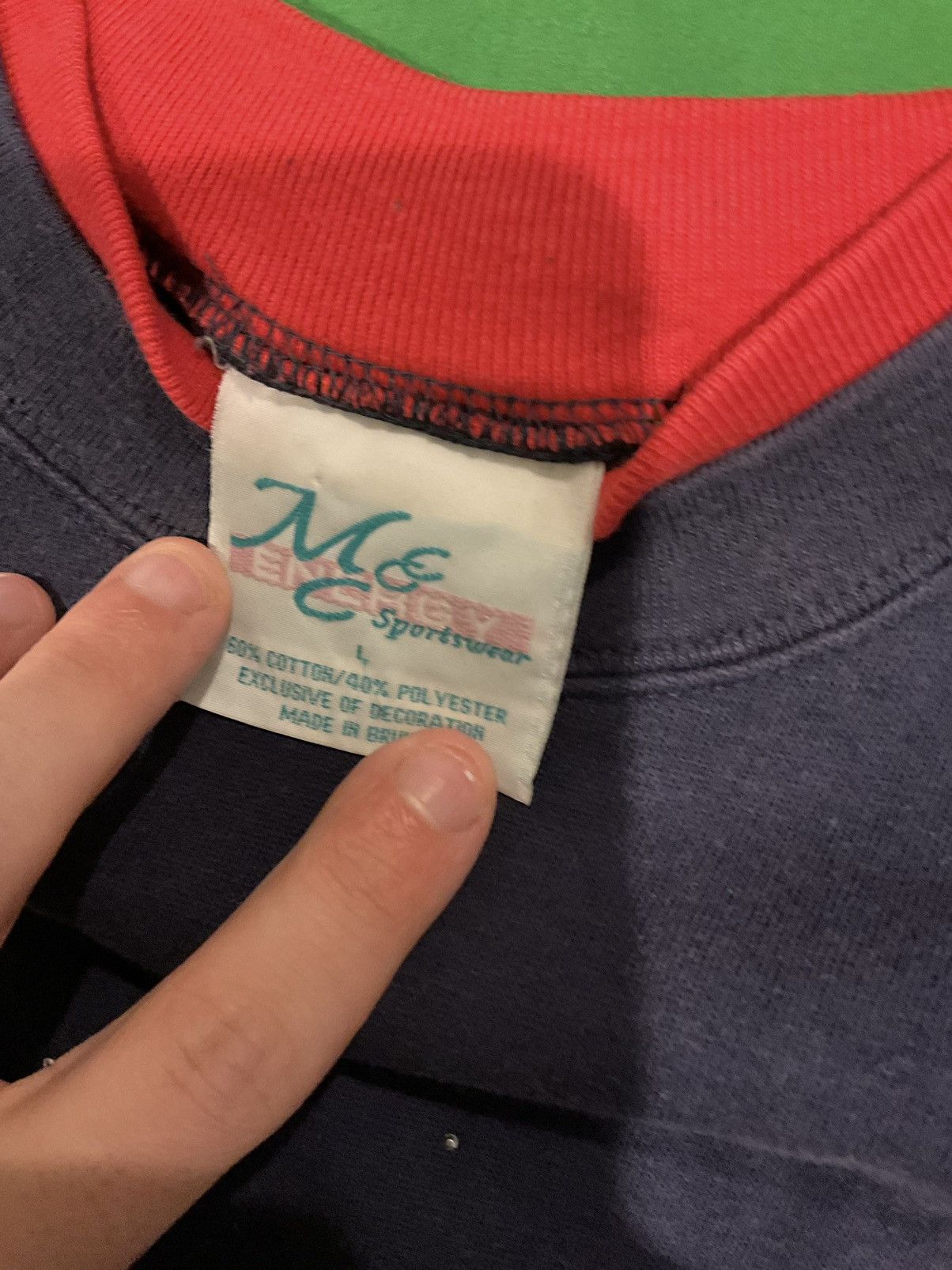 Vintage Vintage Christmas sweatshirt with a cottage Size L / US 10 / IT 46 - 2 Thumbnail