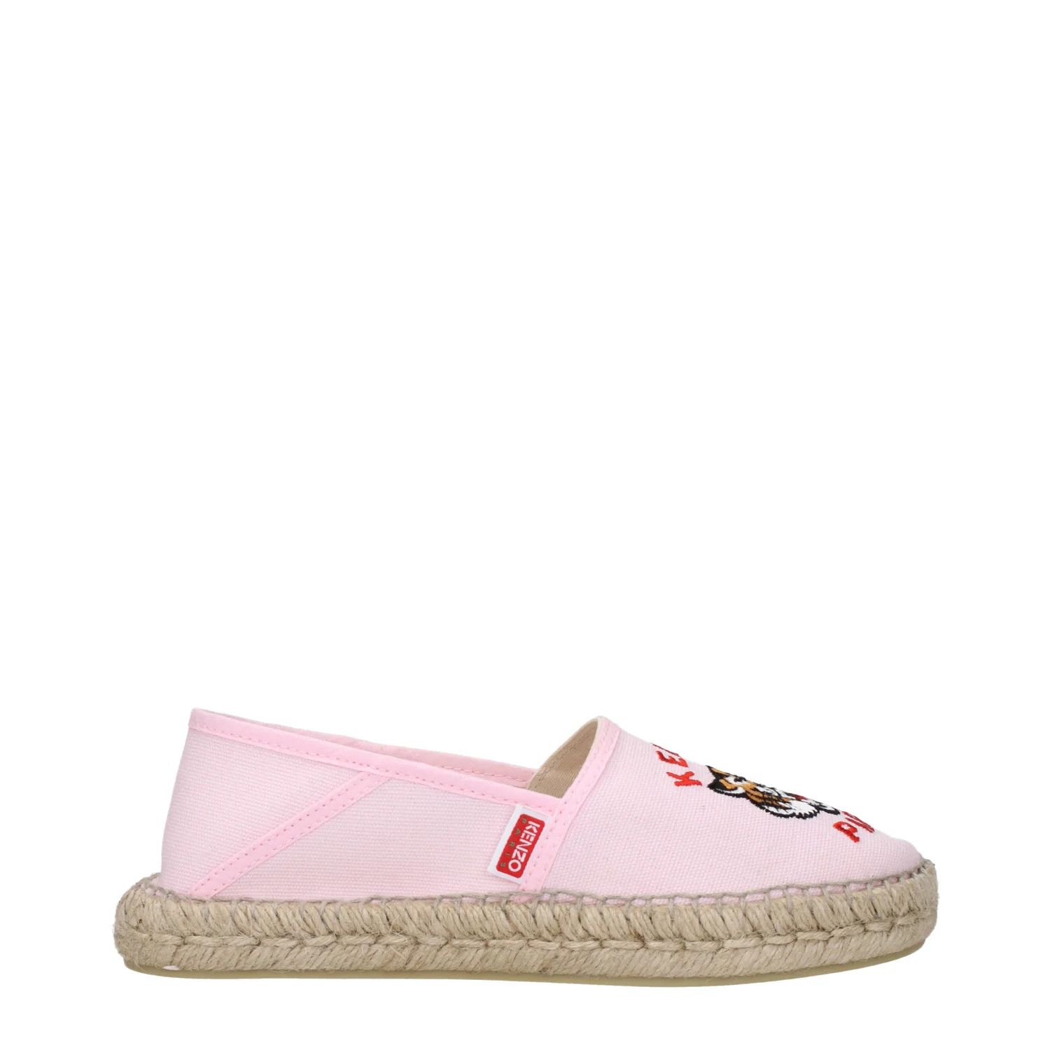 ob1o1e1124 Fabric Espadrilles in Pink