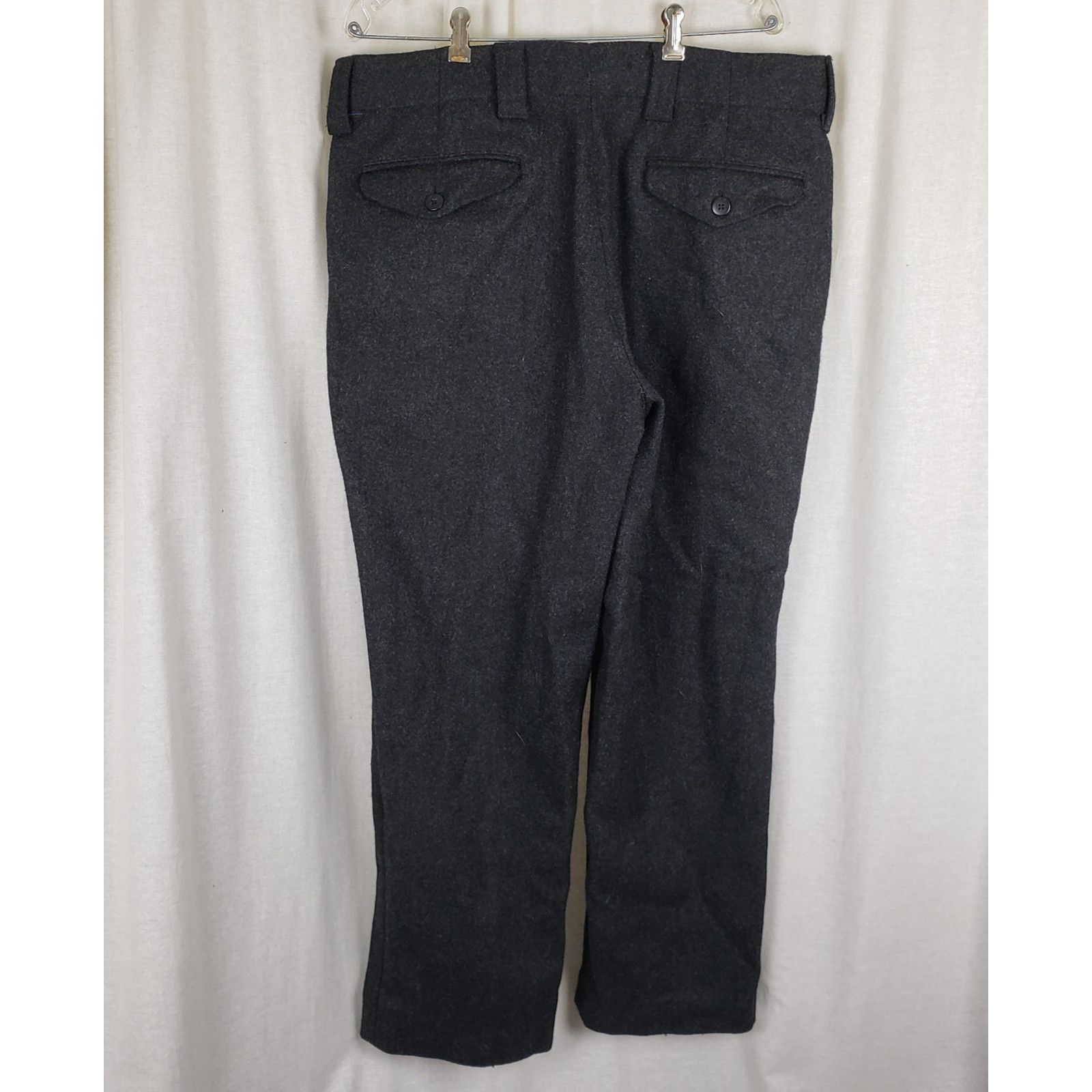 L.L. Bean Vtg LLBean Wool Tweed Maine Guide Pants Mens 38x31 USA Gray Size US 38 / EU 54 - 4 Thumbnail
