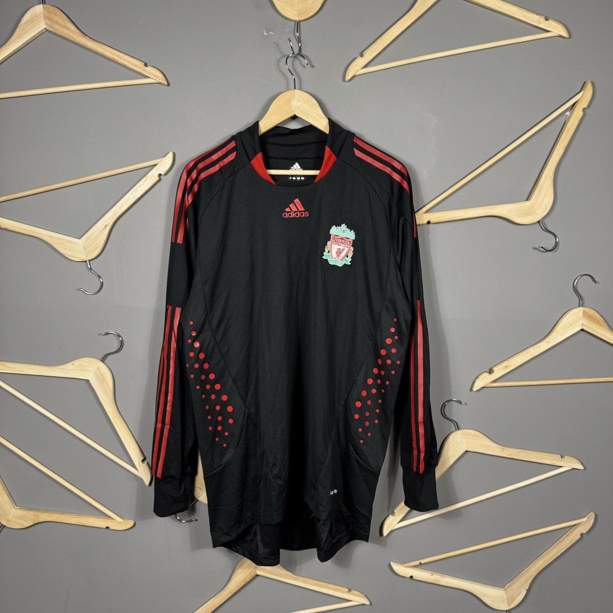 Vintage Adidas Liverpool 2008 ForMotion Goalkeeper Soccer Jersey Size US L / EU 52-54 / 3 - 1 Thumbnail