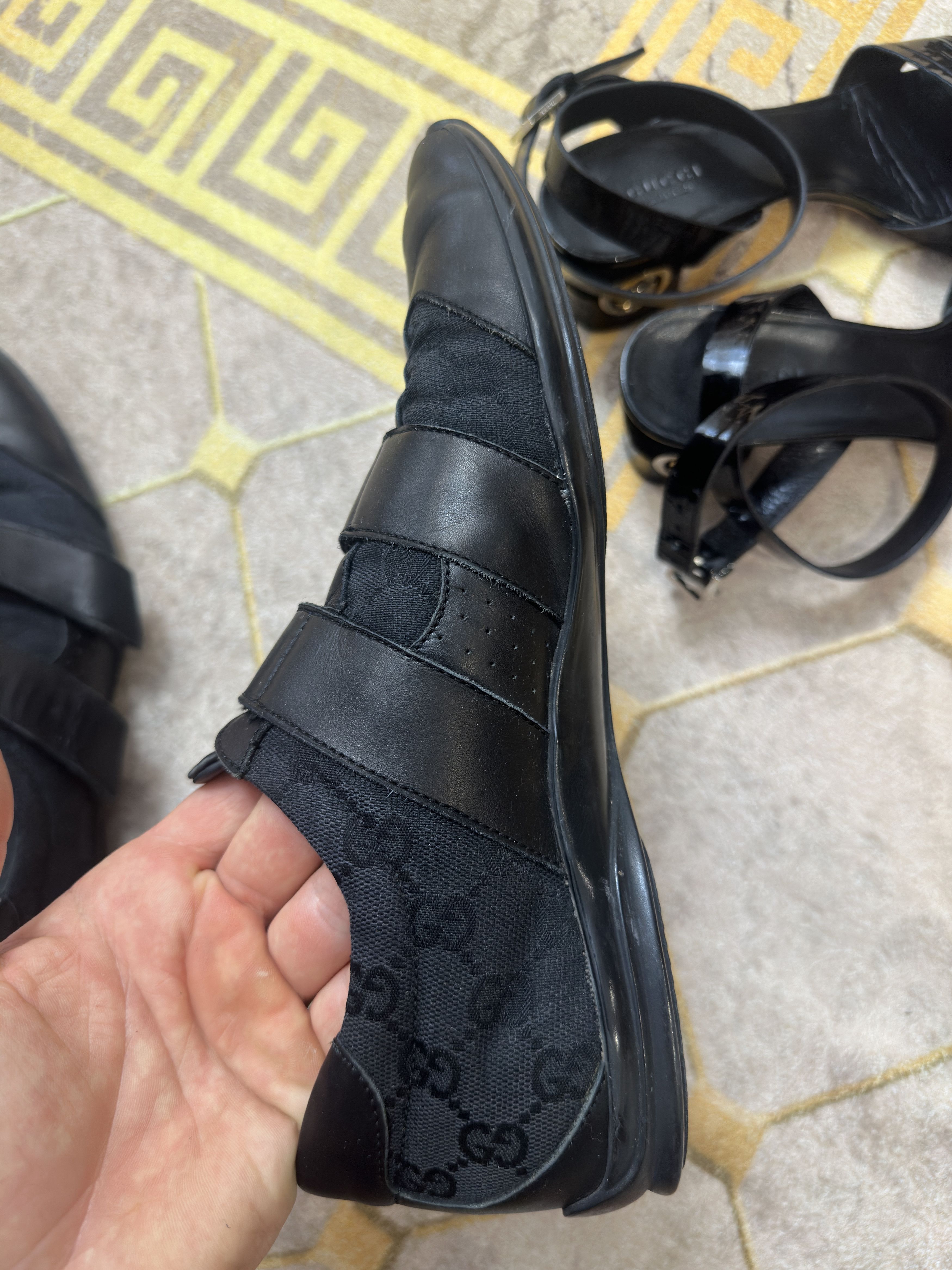 Gucci Gucci sneakers Monogram Leather Casual Shoes Size 41 Eu 7.5 Size US 7.5 / EU 40-41 - 18 Thumbnail