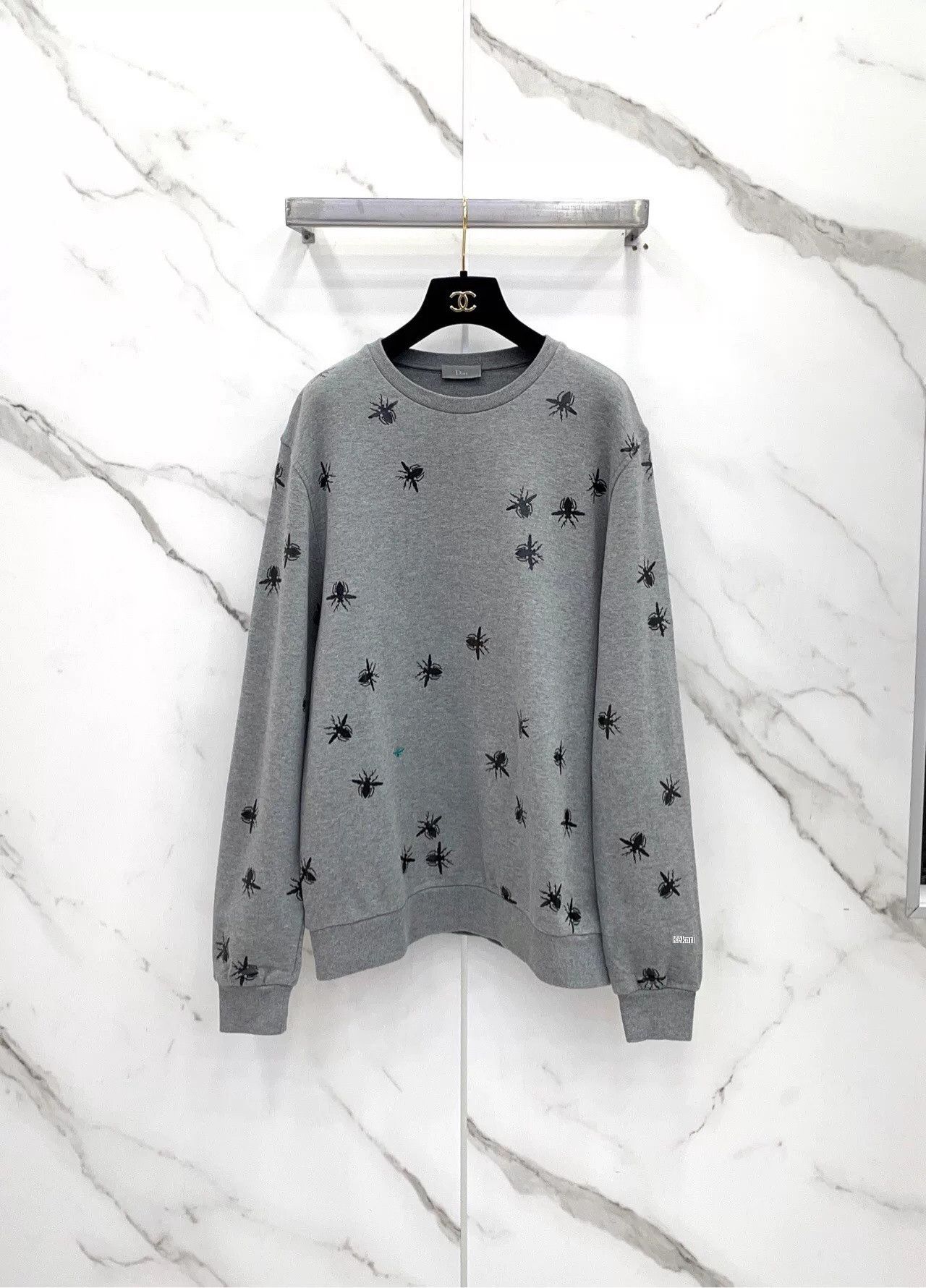Dior Dior Gray Crew Neck Long Sleeve Sweatshirt Size US L / EU 52-54 / 3 - 1 Thumbnail