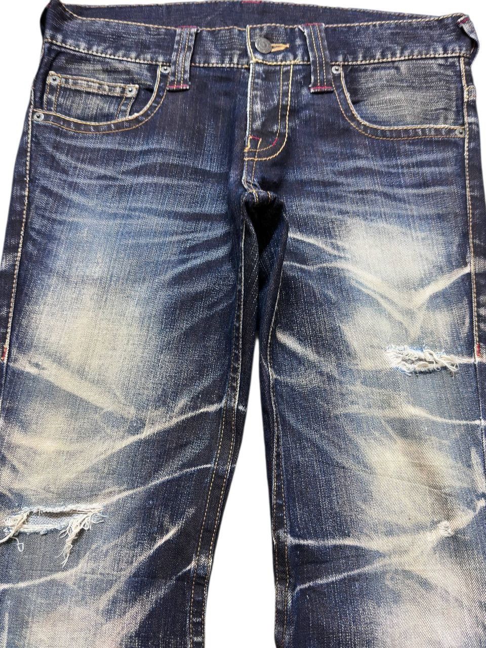 Tornado Mart Vintage Tornado Mart Flare Clawmark Mudwash Denim Size US 33 - 2 Thumbnail