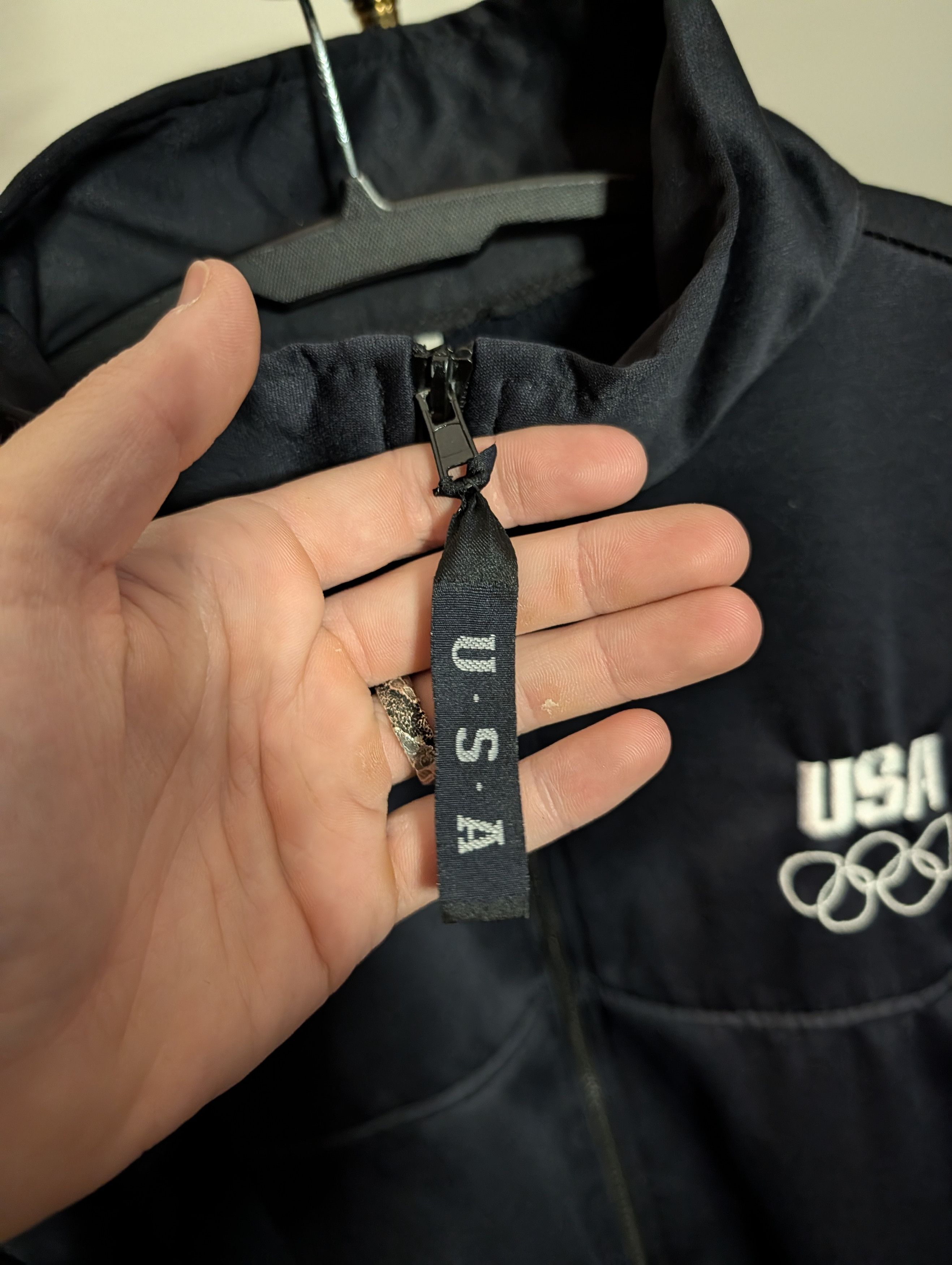 Vintage OFFICAL Olympic Committee VTG MiUSA zip-up jacket Size US XL / EU 56 / 4 - 4 Thumbnail