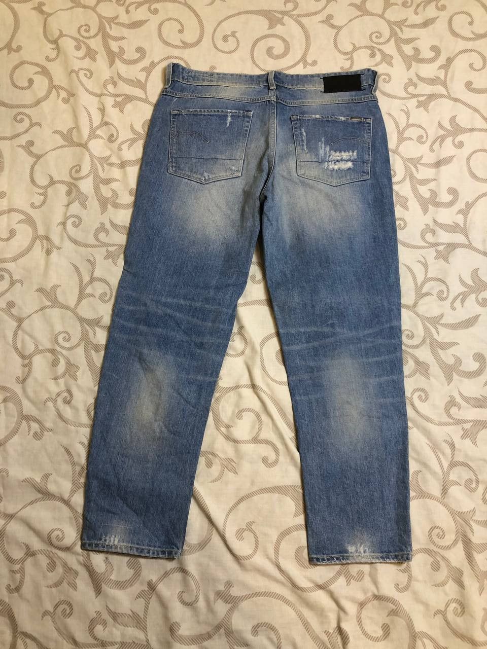 G-Star G-Star RAW 3301 Distressed Wash Heavy Fade & Paint Archive Size US 32 / EU 48 - 23 Thumbnail