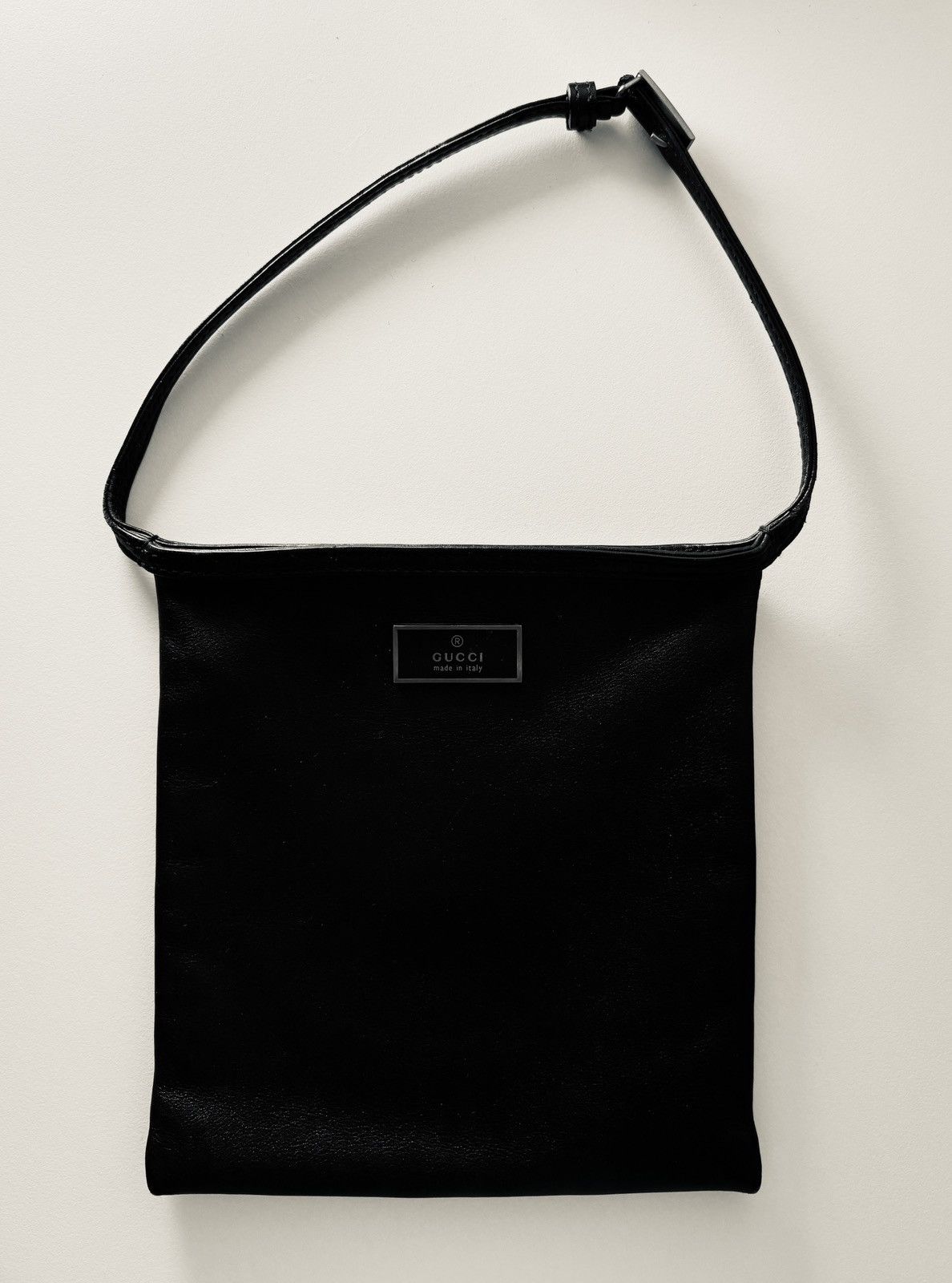 Vintage Gucci Mini Black Leather Bag – w/ Top Handle
