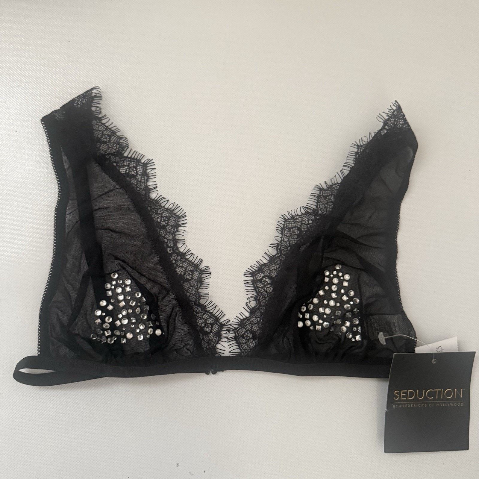 Other Frederick’s of Hollywood Seduction Bralette Sexy Rhinestone Size ONE SIZE - 1 Thumbnail