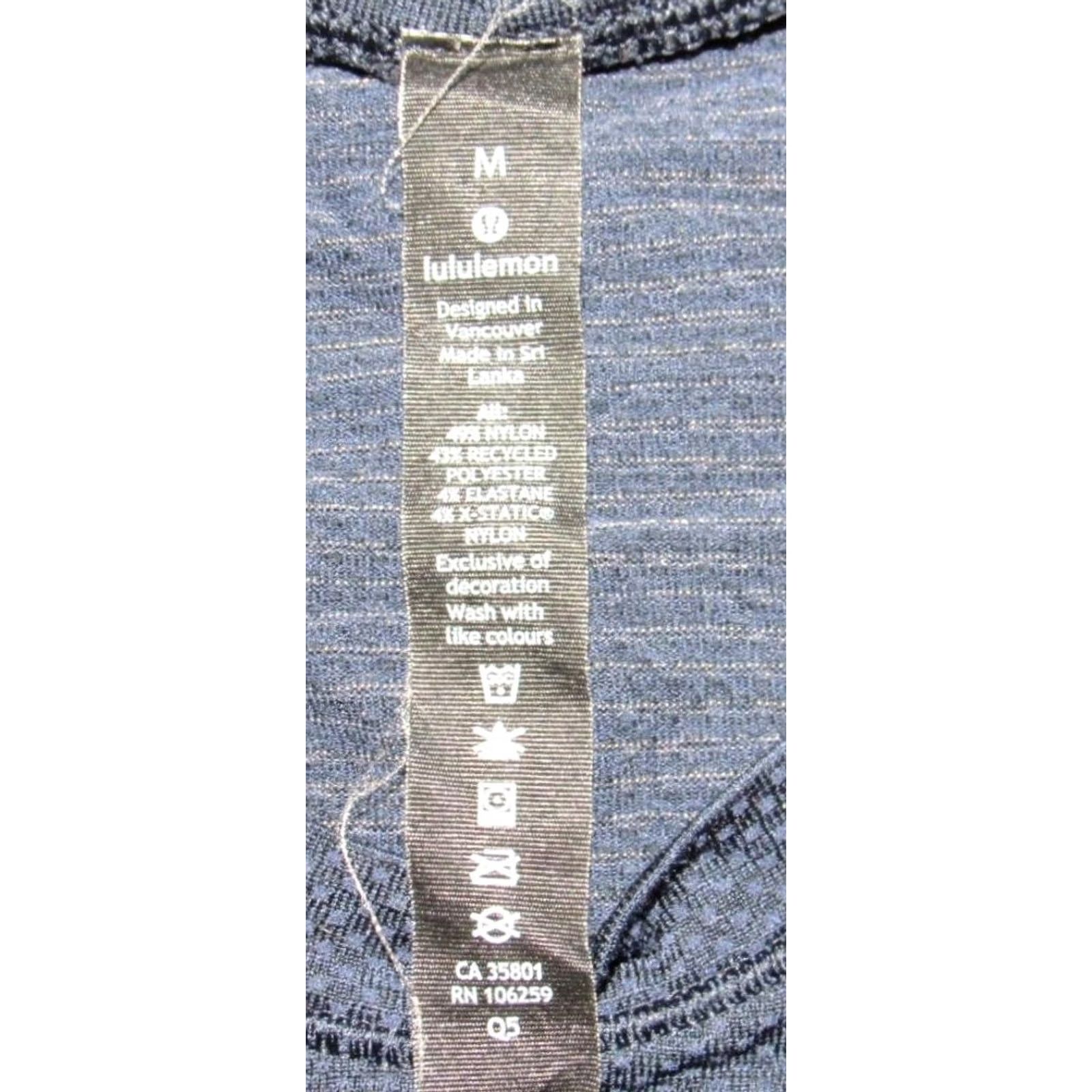 Lululemon LULULEMON Navy Blue Long Sleeve Metal Tech T Shirt Medium Mens Size US M / EU 48-50 / 2 - 4 Thumbnail