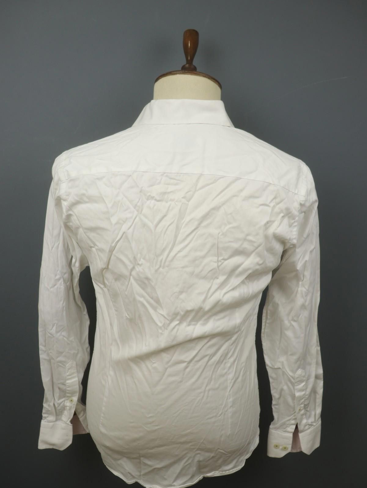Eton Eton White 100% Cotton Collared Dress Shirt Size 40 Size 38R - 8 Thumbnail