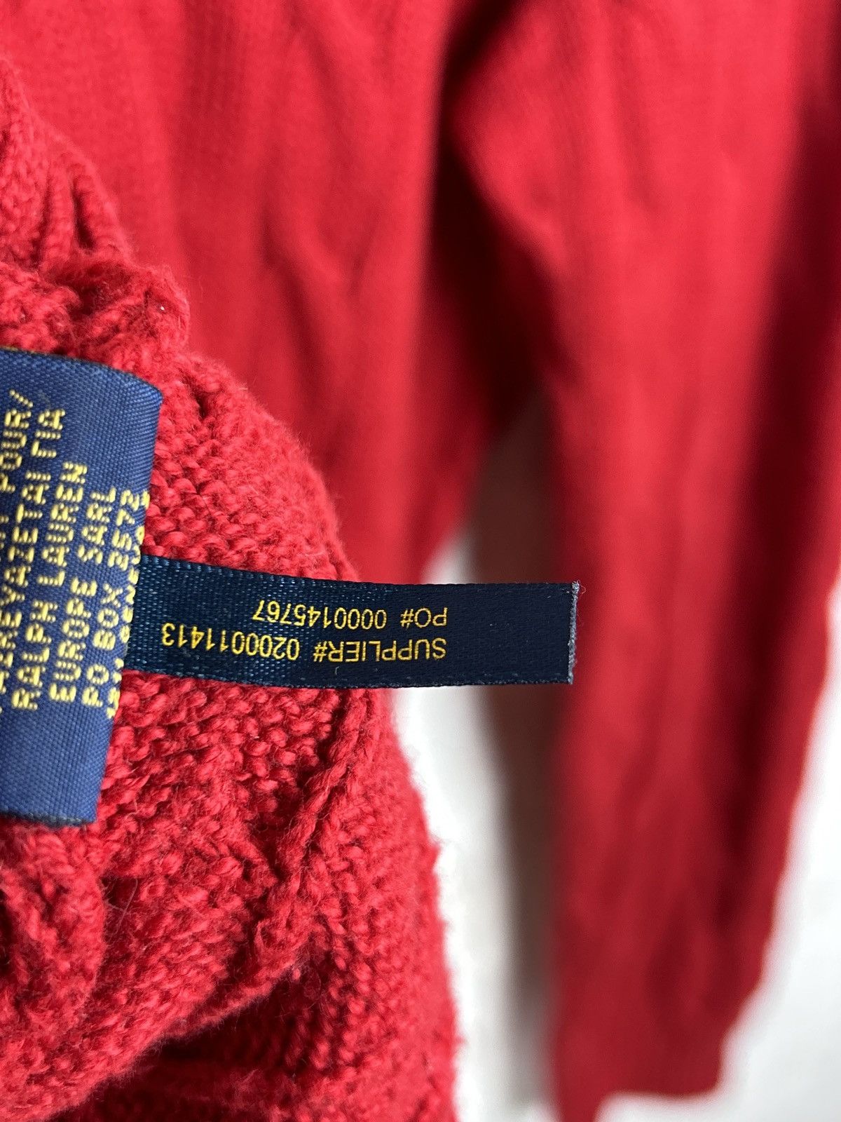 Polo Ralph Lauren Polo By Ralph Lauren Cable Knit Sweater In Red Size L Size US L / EU 52-54 / 3 - 8 Thumbnail