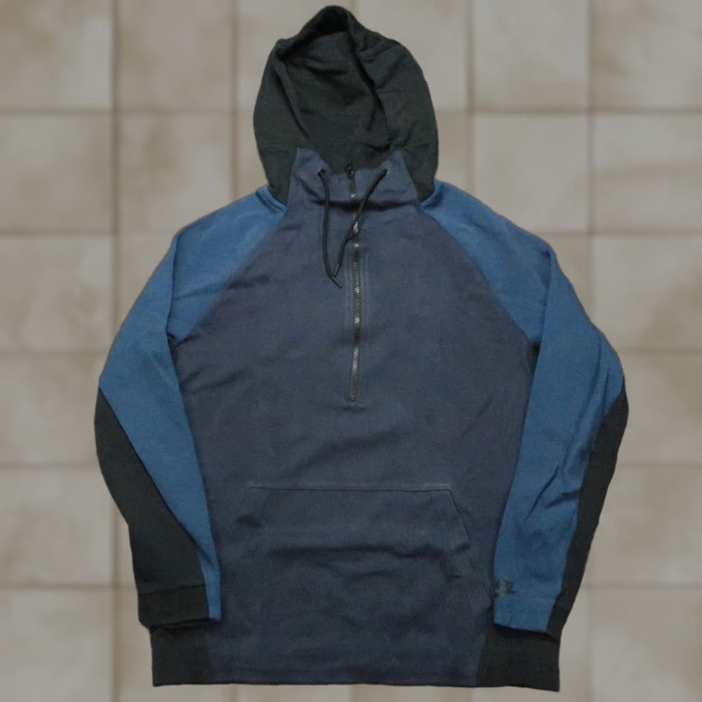 Nike Nike Hoodie Mens Large Blue Tech Fleece Half Zip Hooded Pockets Sportswear Size US L / EU 52-54 / 3 - 1 Thumbnail