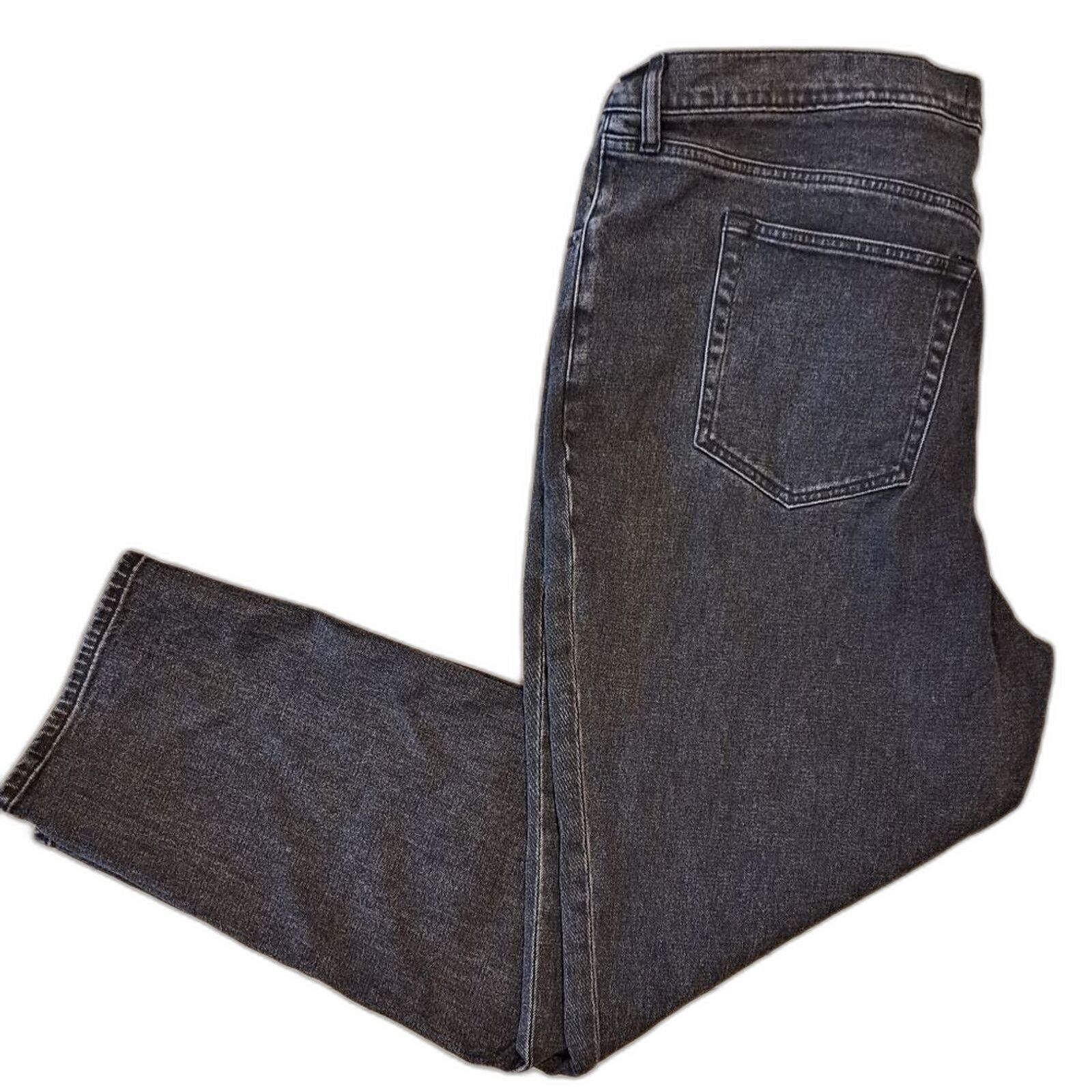 Abercrombie & Fitch Abercrombie & Fitch The 90's Slim High Rise black jeans 35 Size 35" - 2 Thumbnail