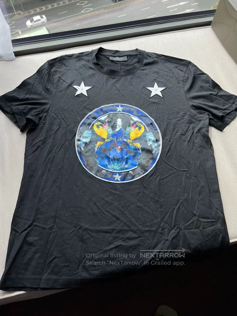 Givenchy Givenchy Silk Paradise Bird Star Print Short Sleeve Size US XL / EU 56 / 4 - 1 Thumbnail