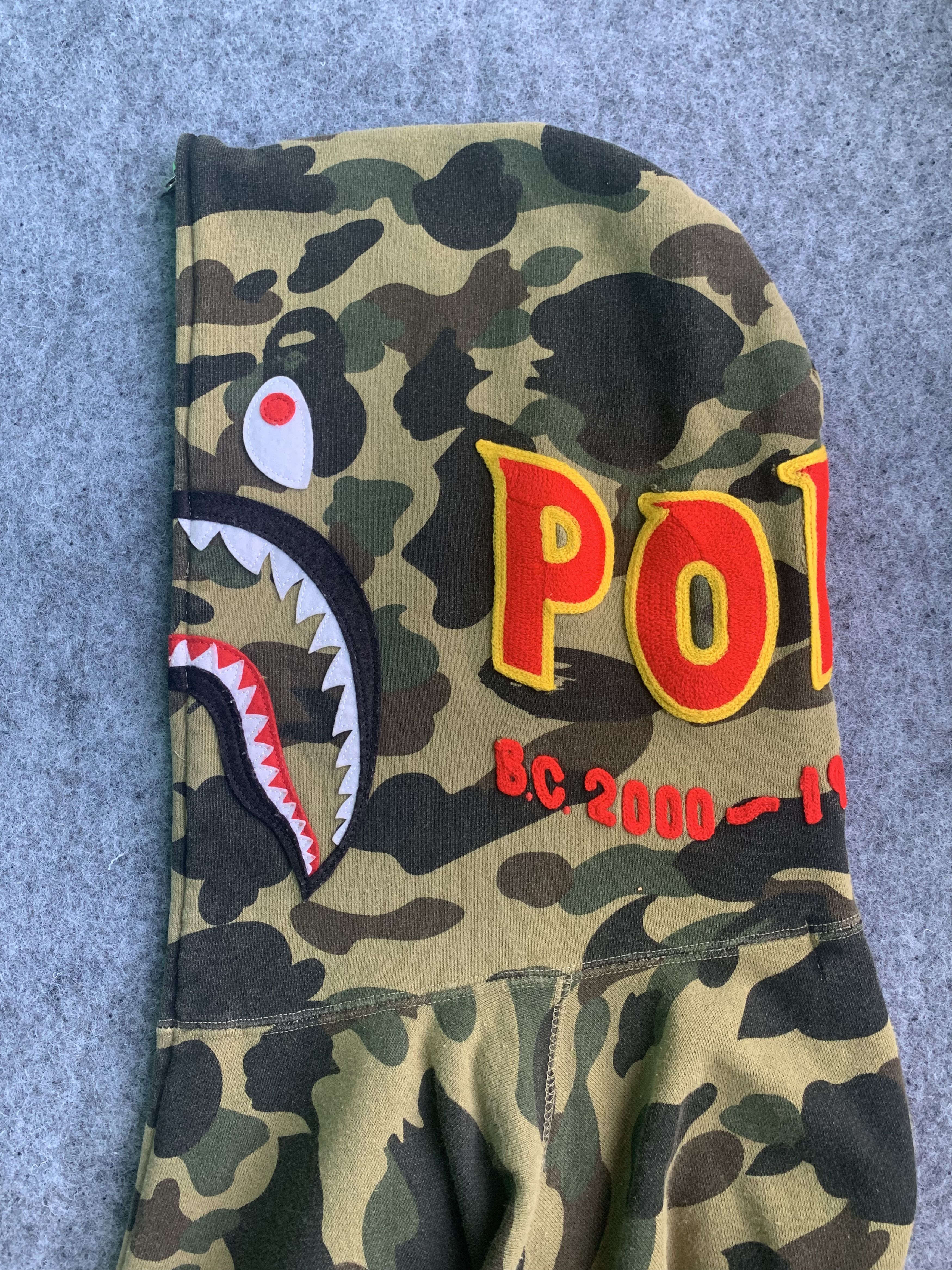 Bape 1st Camo PONR Shark Full Zip Hoodie Size ONE SIZE - 5 Thumbnail