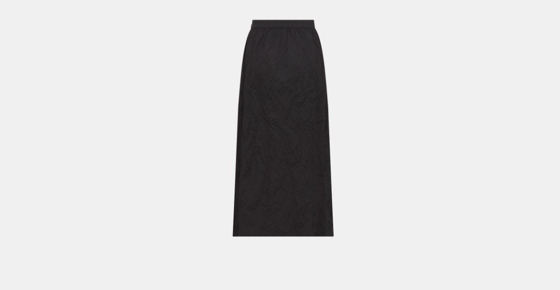 Dior o1w1db10225 Mid-Length Straight-Cut Skirt in Black Size 28" / US 6 / IT 42 - 2 Thumbnail