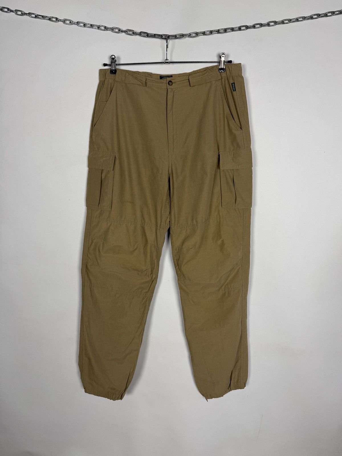 Vintage Vintage Land Rover Cargo Pants Racing Moto Y2K Beige Size L Size US 36 / EU 52 - 1 Thumbnail