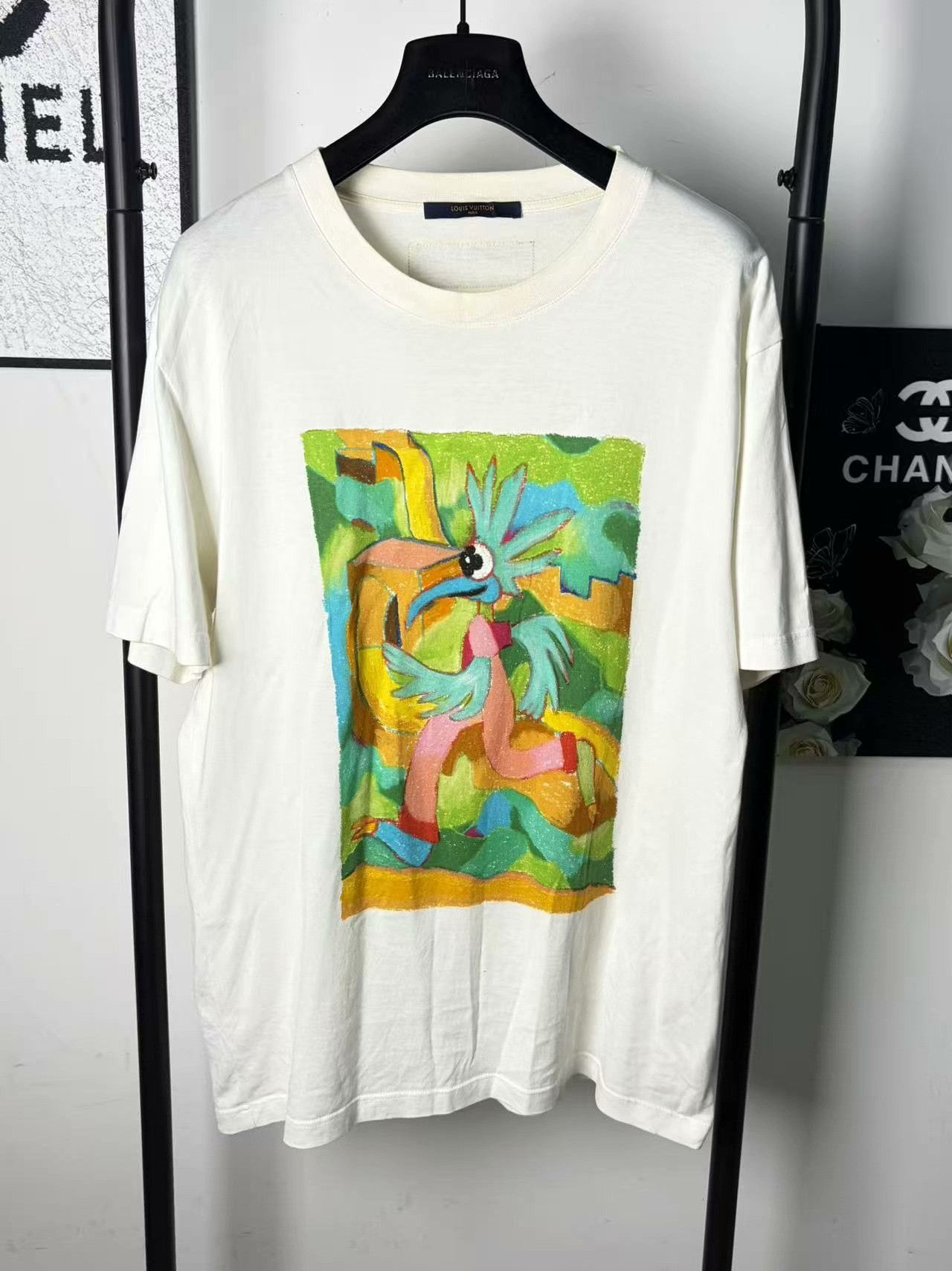 Louis Vuitton Louis Vuitton White T-Shirt l Men Size US L / EU 52-54 / 3 - 1 Thumbnail
