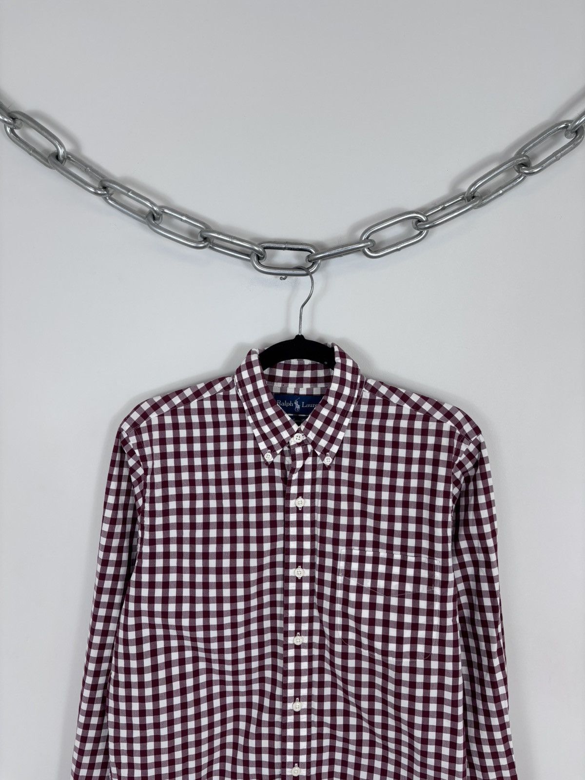 Ralph Lauren Ralph Lauren Vintage Men’s Gingham Check Long Sleeve Shirt Size US M / EU 48-50 / 2 - 2 Thumbnail