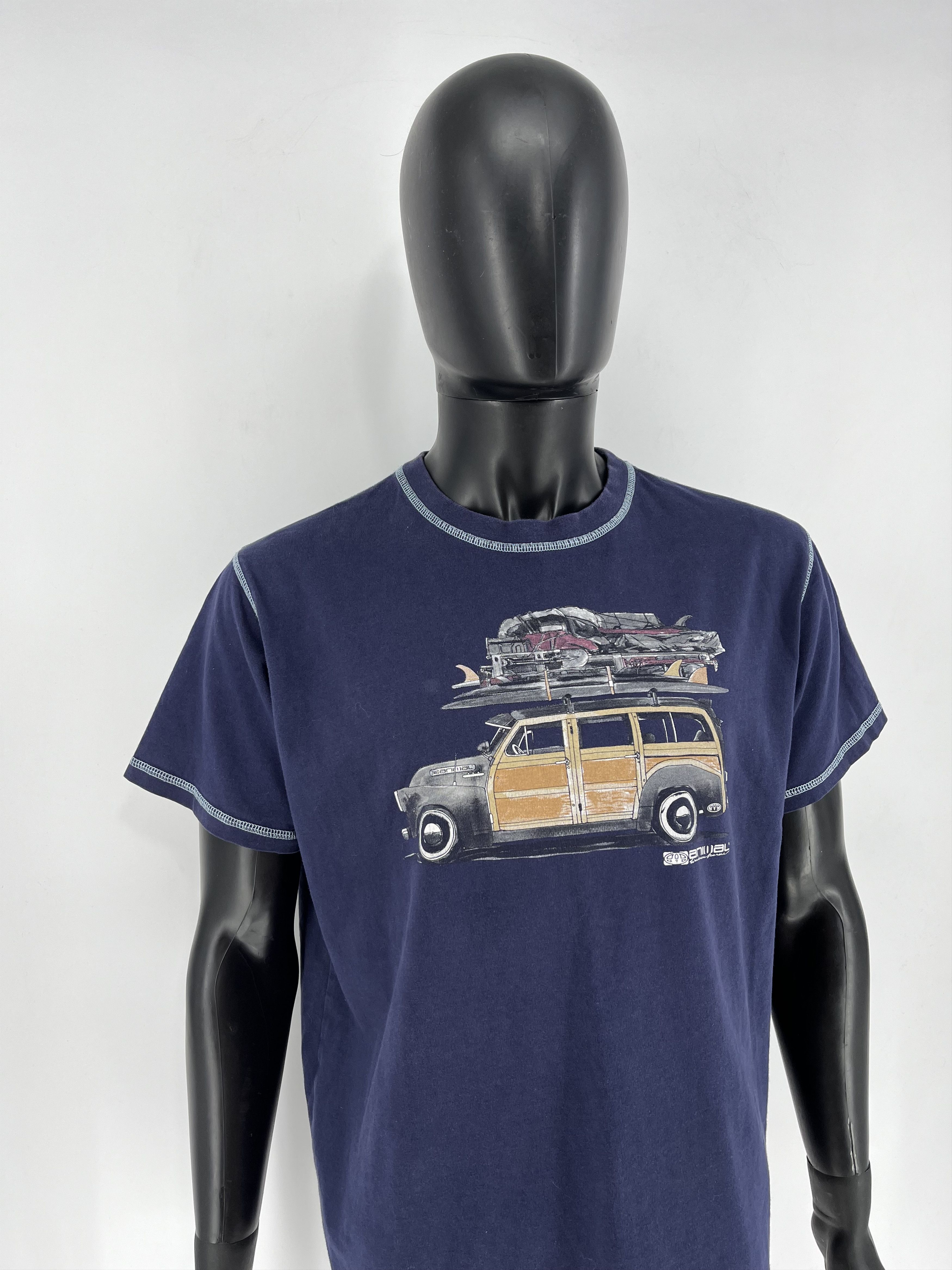 Vintage Vintage Y2K ANIMAL SKATE Big Logo Tee Streetwear 90s Style Size US XL / EU 56 / 4 - 3 Thumbnail