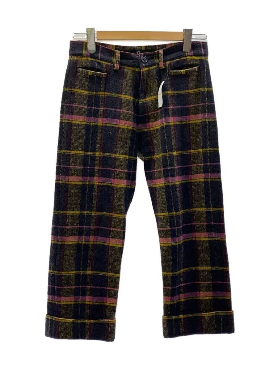 Yohji Yamamoto Plaid Straight Leg Cropped Pants Size US 29 - 1 Thumbnail