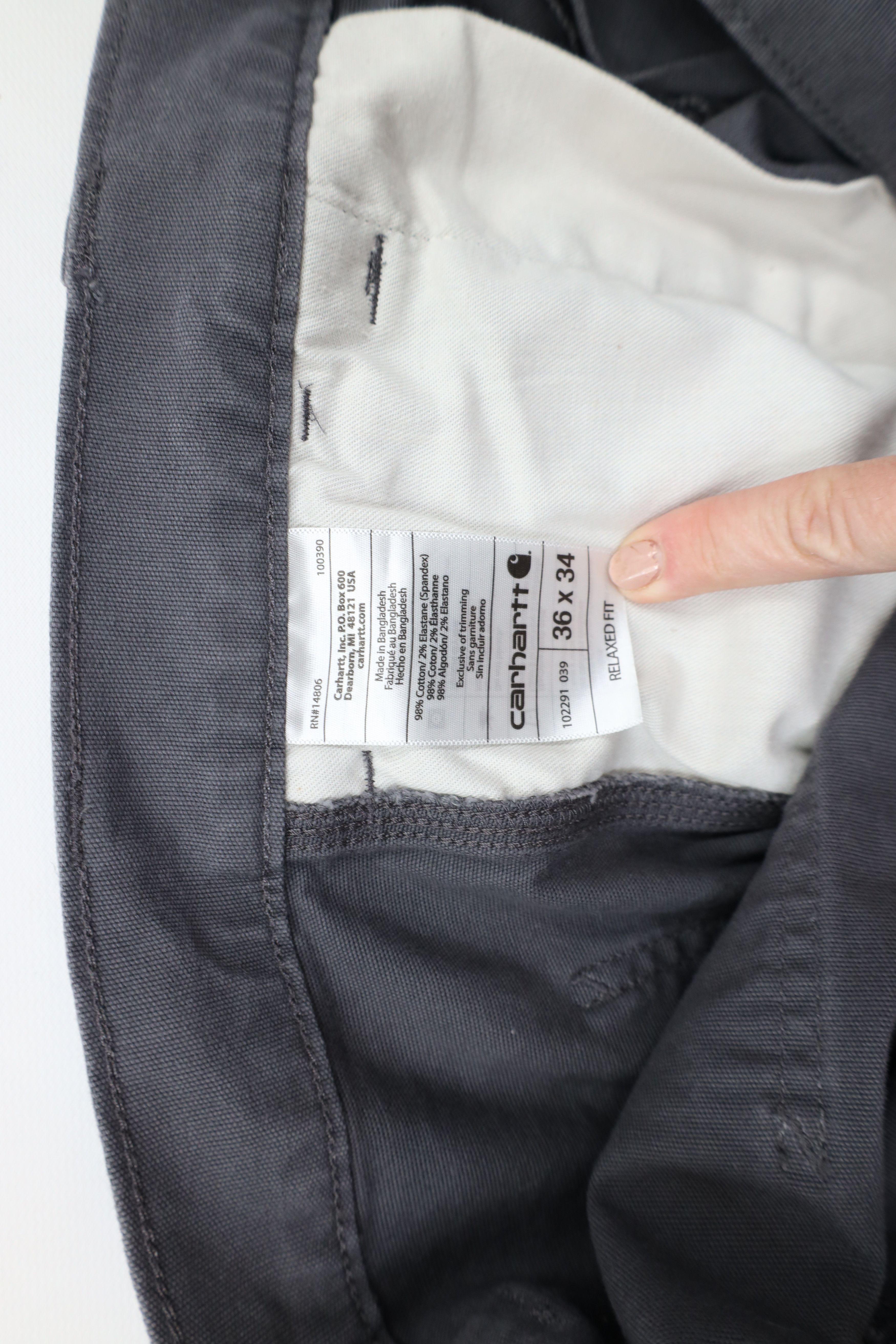 Carhartt × Vintage Vintage Y2K Carhartt Spell Relaxed Fit Wide Leg Pants Gray Size US 36 / EU 52 - 5 Thumbnail
