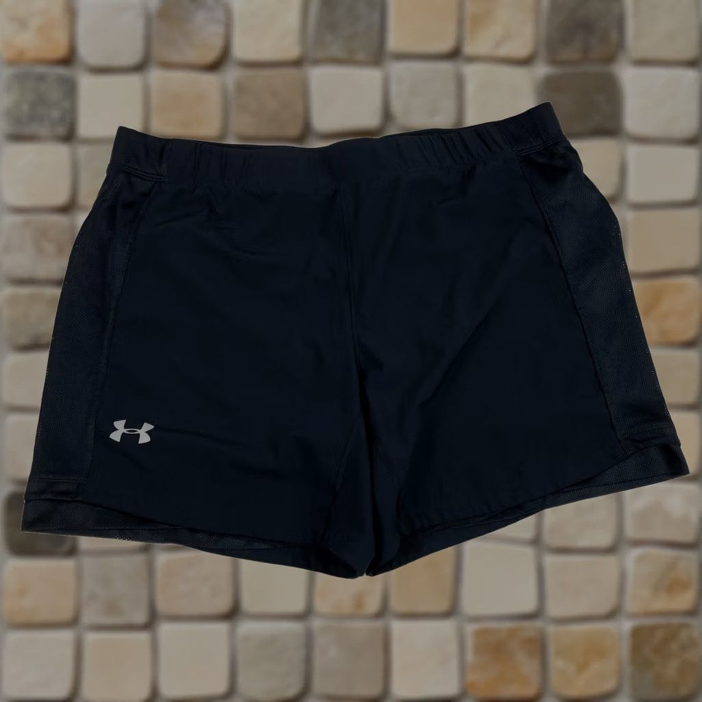 Under Armour Under Armour Shorts Mens 2XL Black SpeedPocket Runner Workout Training Lined Size US 40 / EU 56 - 1 Thumbnail