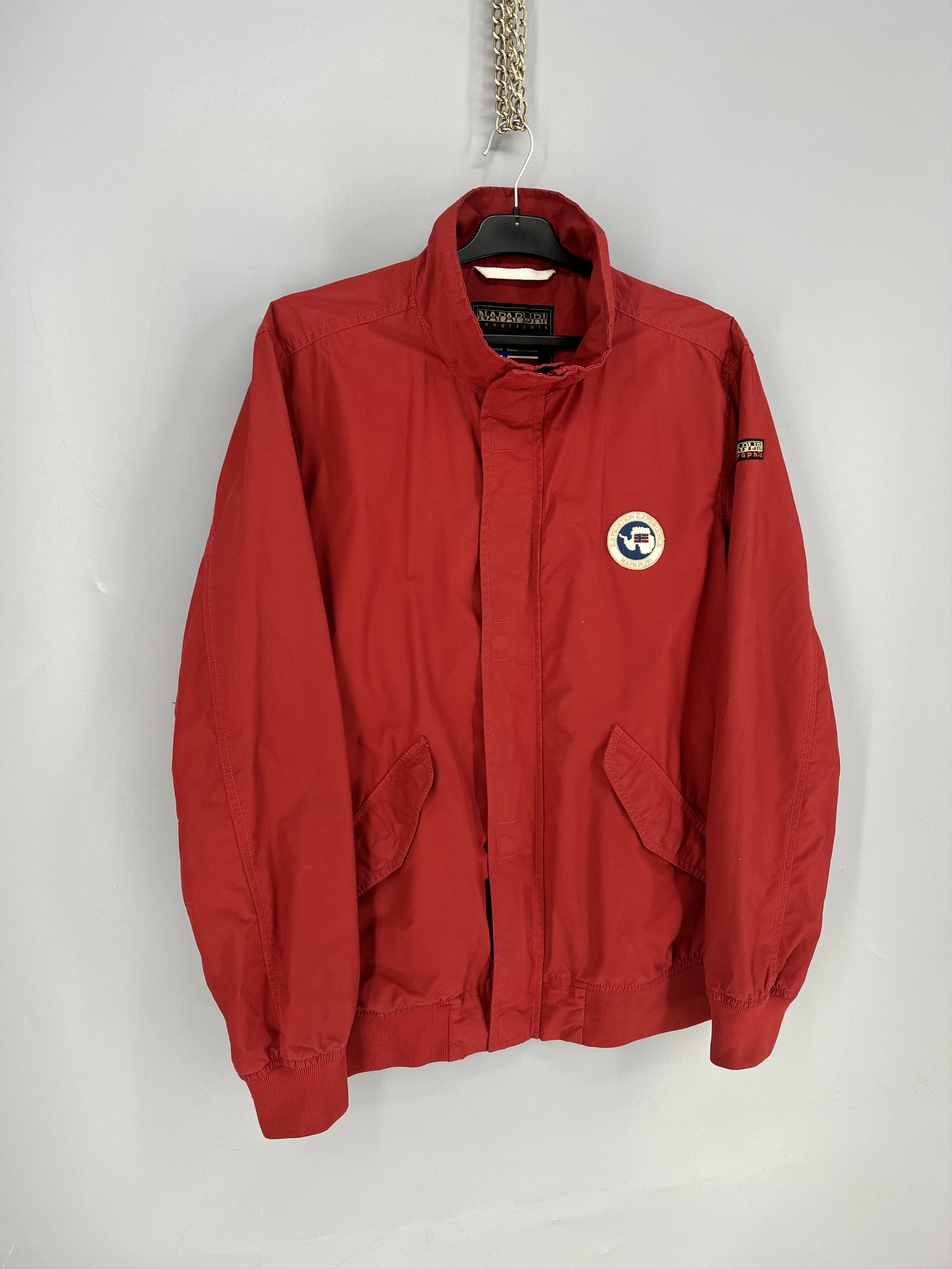 Napapijri Vintage y2k Napapijri Zip Jacket Red size XL Size US XL / EU 56 / 4 - 2 Thumbnail