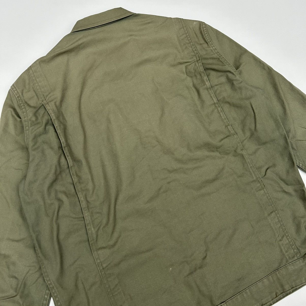 Japanese Brand × Vintage Vintage Adolphe Lafont Work Olive Zip Jacket Size US M / EU 48-50 / 2 - 4 Thumbnail