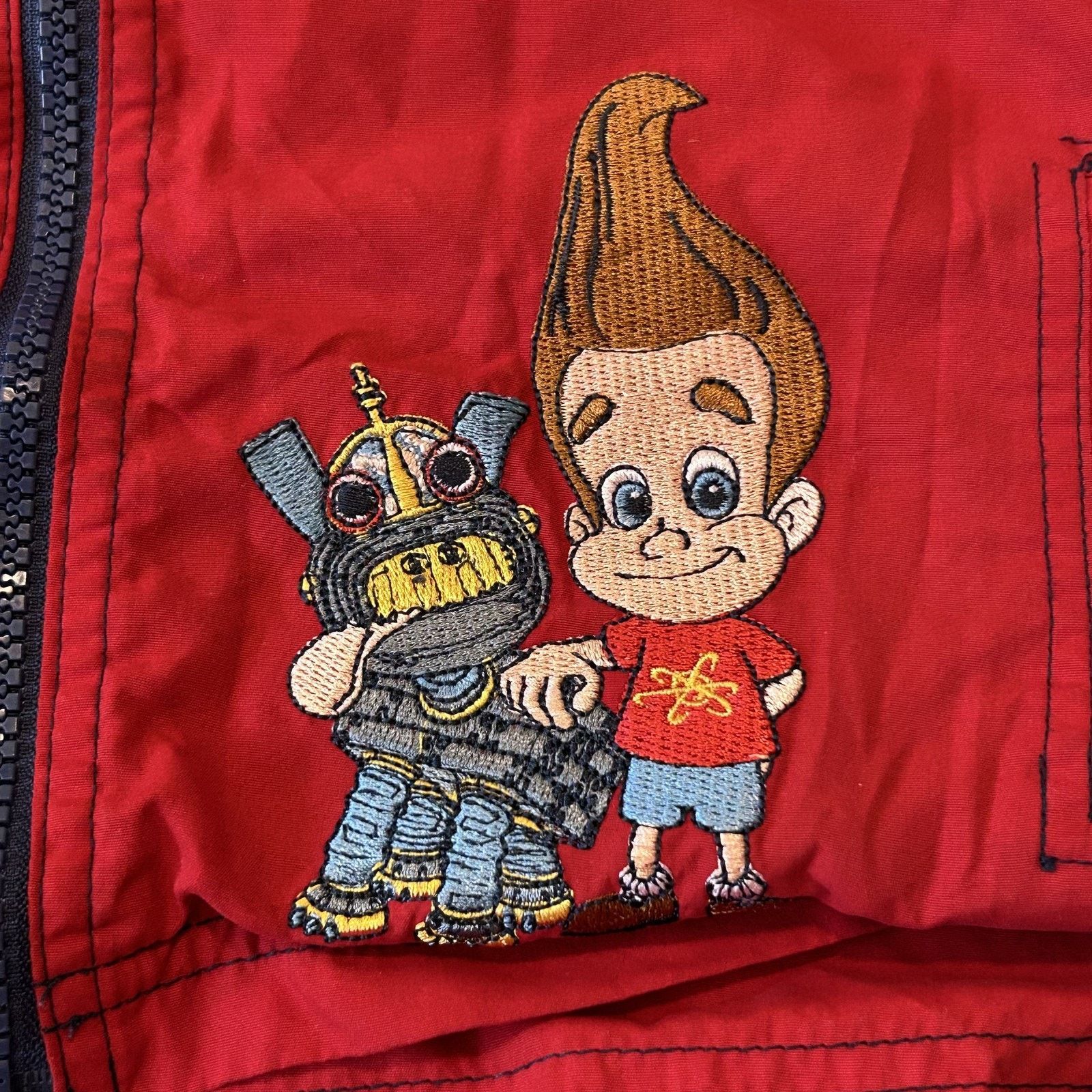 Nickelodeon Jimmy Neutron Vest Youth Size 7 Hooded Jacket Nickelodeon Size ONE SIZE - 7 Thumbnail