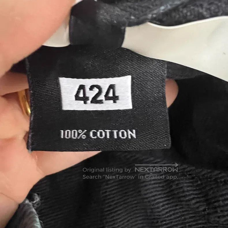 424 424 Black Denim Jacket Size US XL / EU 56 / 4 - 4 Thumbnail