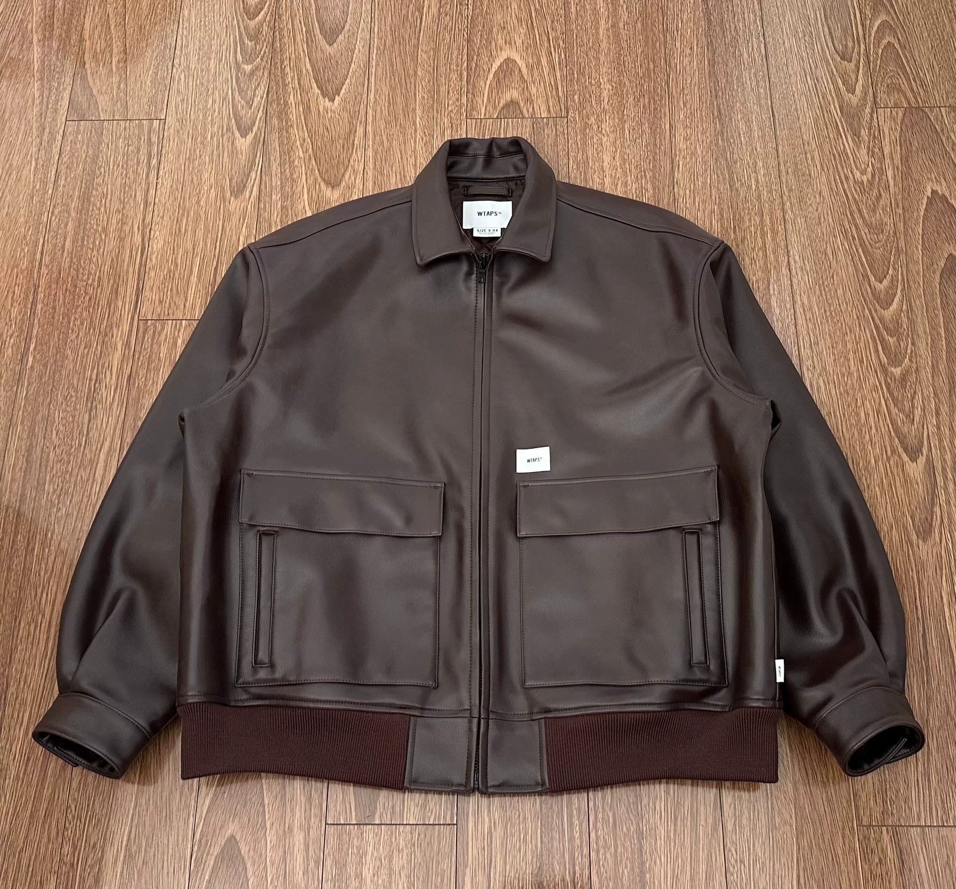 Wtaps WTAPS JFW-01 Synthetic Leather Jacket Size US XL / EU 56 / 4 - 1 Thumbnail