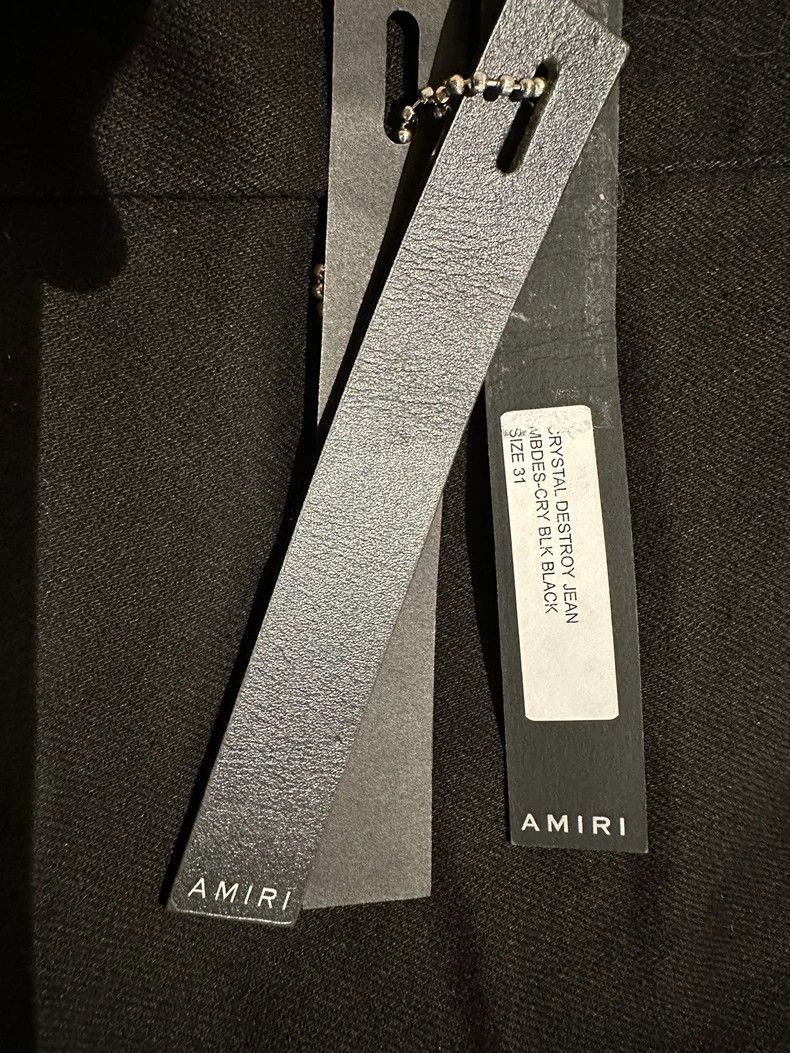 Amiri Amiri Black Diamond Crystal Destroy Jean Size US 31 - 9 Thumbnail