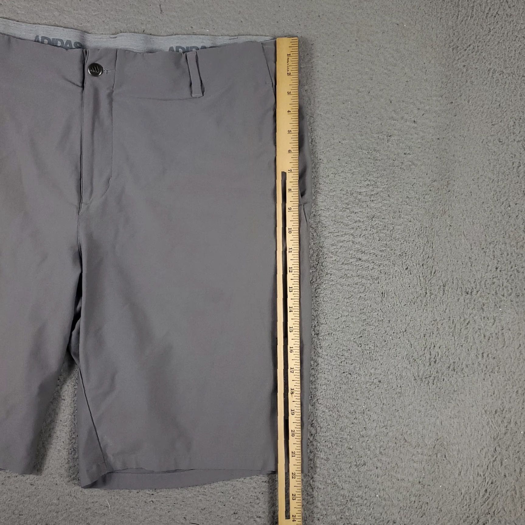 Adidas Adidas Shorts Mens 40 Gray Golf Casual Chino Flat Front Slash Pockets Size US 40 / EU 56 - 5 Thumbnail