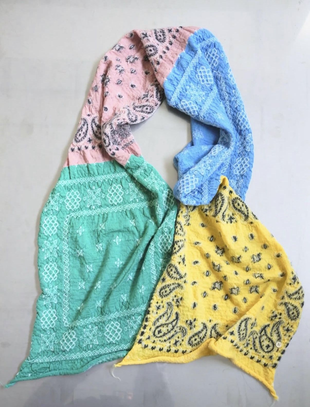 Kapital Kapital wool Bandana Patchwork muffler scarf Size ONE SIZE - 1 Thumbnail