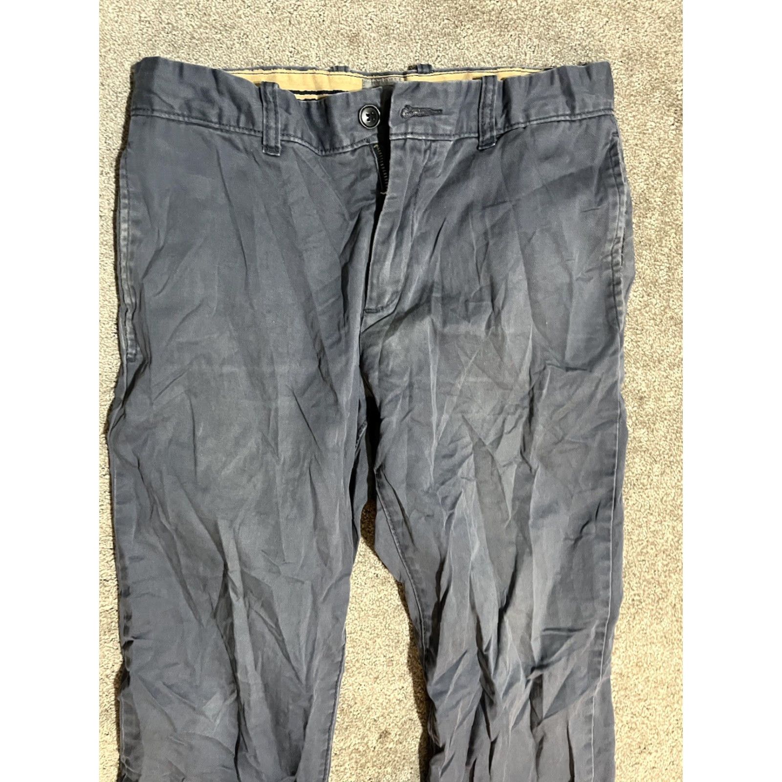 Gap Gap Classic Men’s Straight Sz 31x30 Pants Blue Flat Front Cotton Chino Inseam 30 in Size US 31 - 2 Thumbnail
