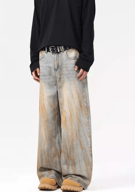 Japanese Brand × Jean Distressed dirtyfit men's loose vintage jeans Size US 32 / EU 48 - 4 Thumbnail