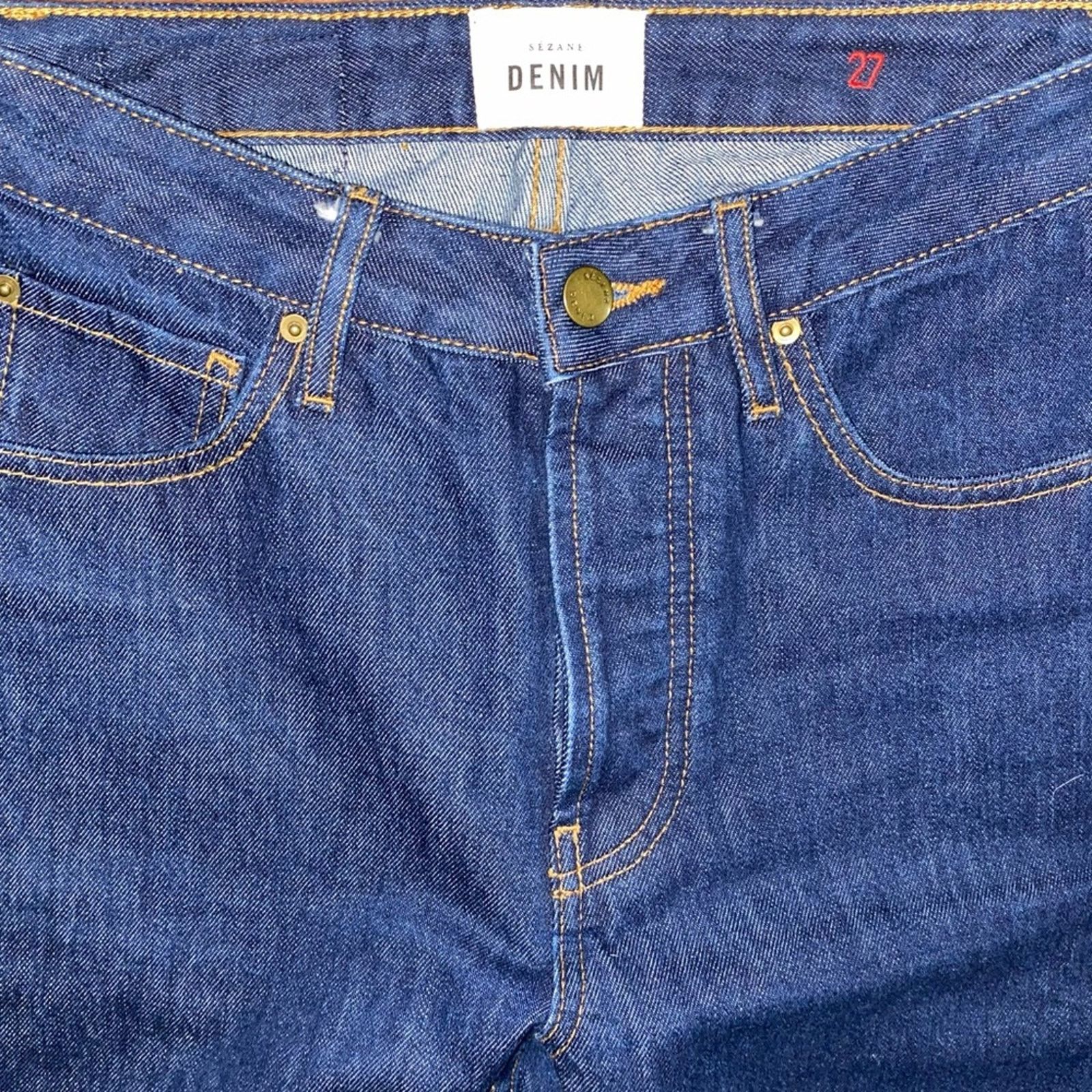 Sezane Sezane $228 Denim Slim Straight Jeans High Rise Women's 27 Size 27" / US 4 / IT 40 - 11 Thumbnail