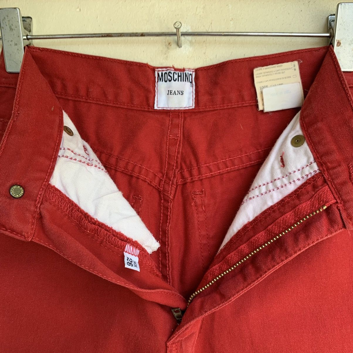 Moschino Vintage Moschino Jeans Womens Red Size 26" / US 2 / IT 38 - 4 Thumbnail
