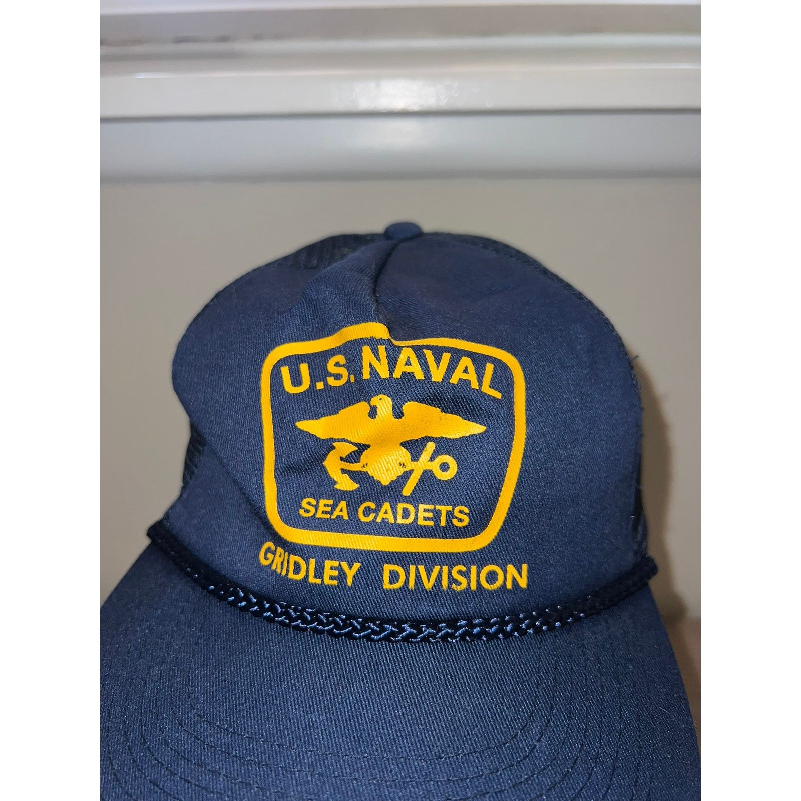 Vintage 90s US Naval Sea Cadets Gridley Division U.S. Hat Snapback Size ONE SIZE - 3 Thumbnail